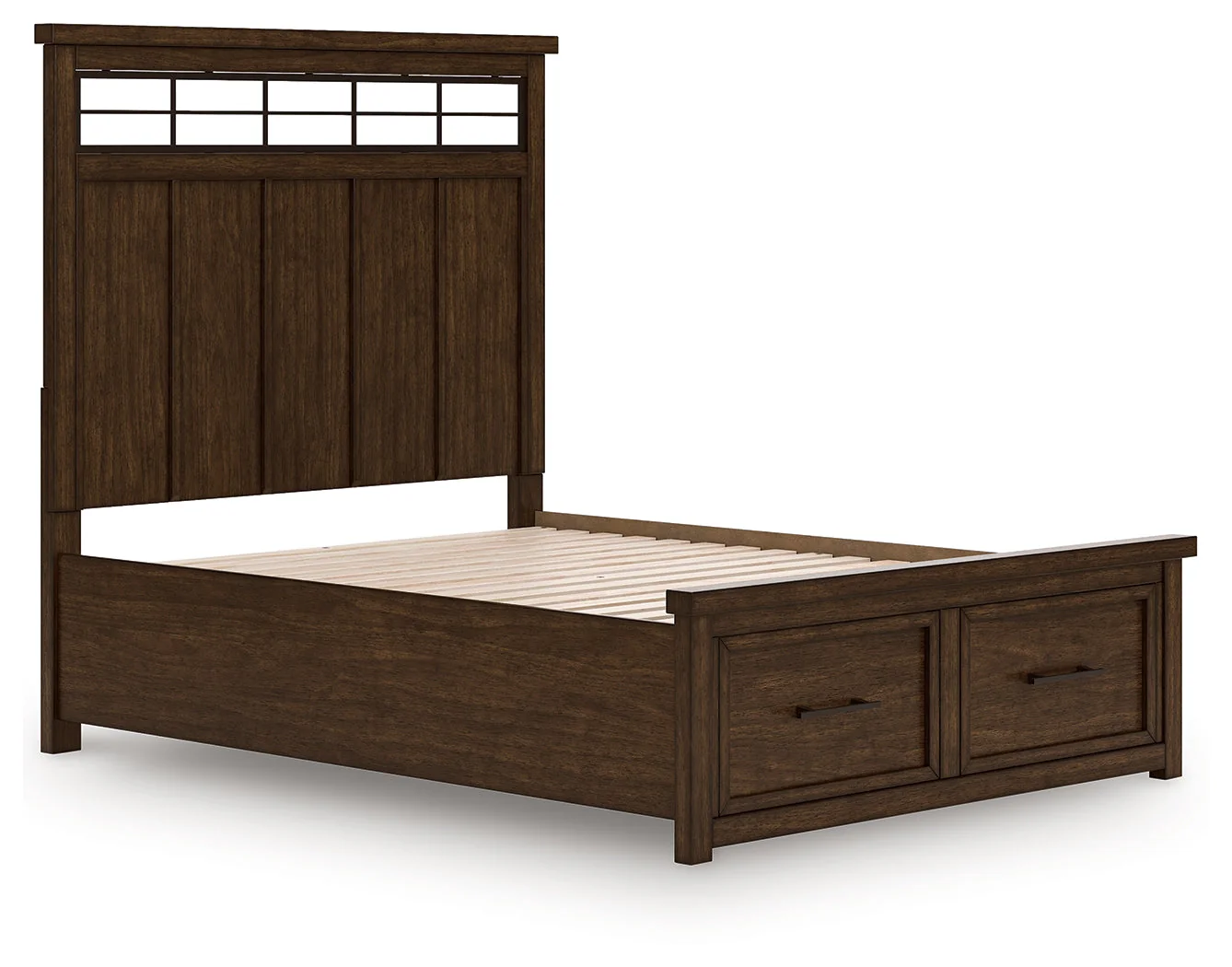 Taffenbrook Medium Brown Queen Panel Storage Bed (Online Special Price) - Image 4