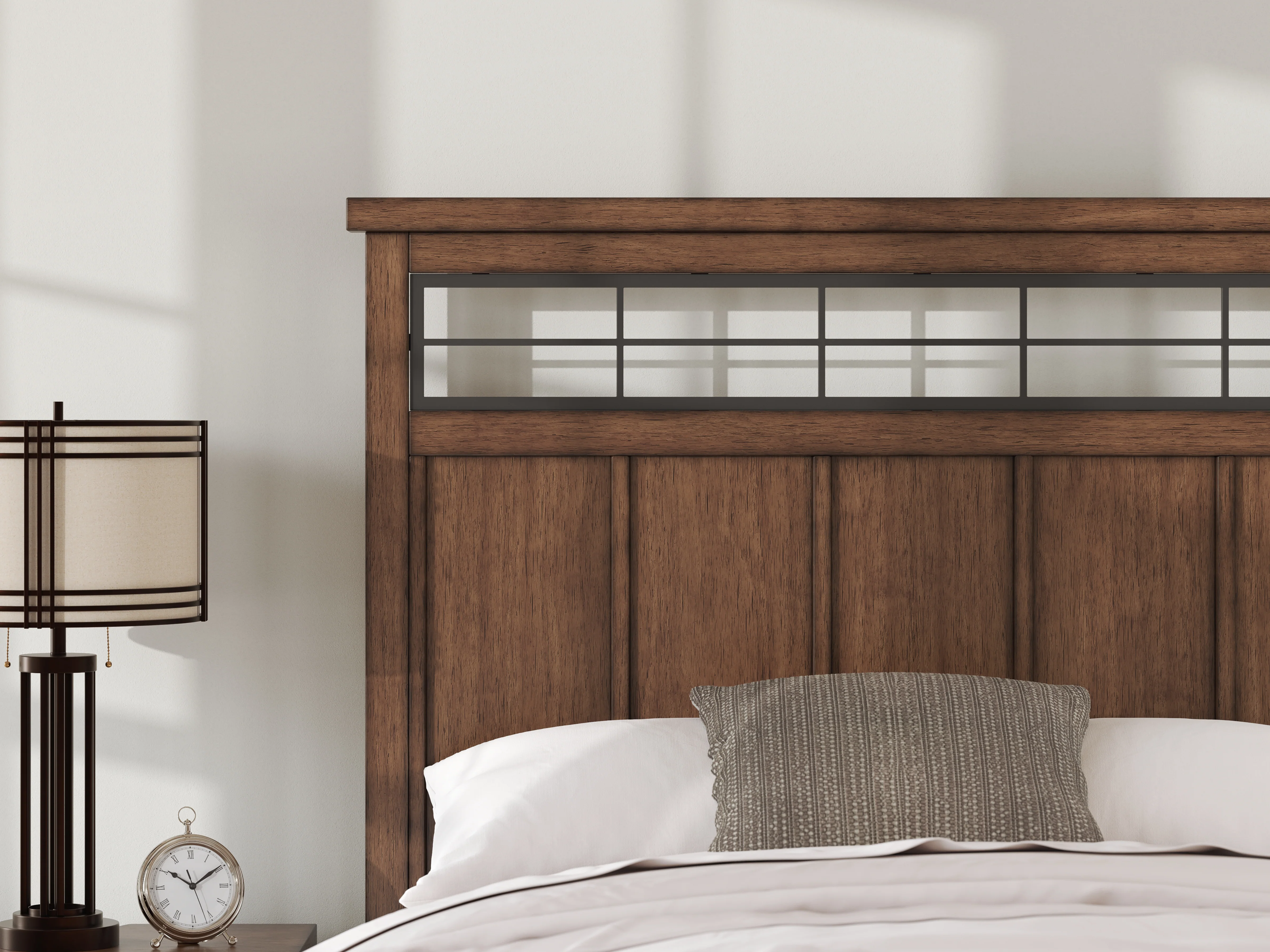 Taffenbrook Medium Brown Queen Panel Storage Bed - Image 9