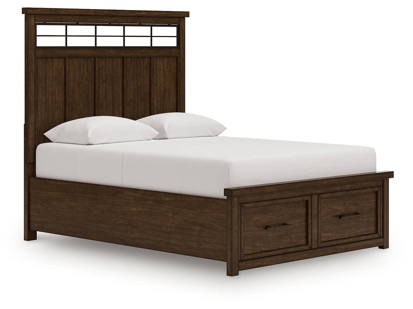 Taffenbrook Medium Brown Queen Panel Storage Bed, Dresser and Mirror - Image 10