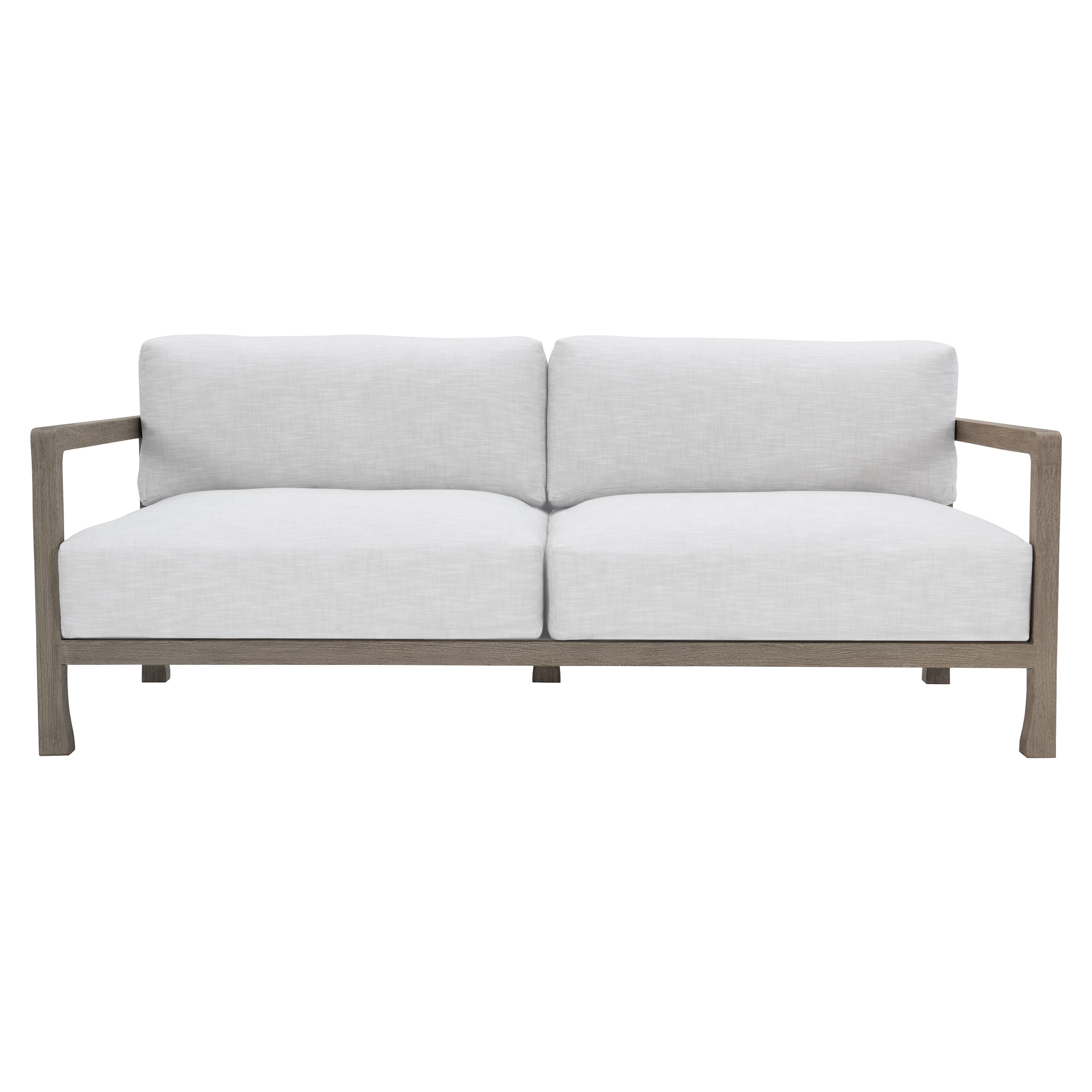Tanah Weathered Teak/White/Cream Outdoor Sofa - Image 3