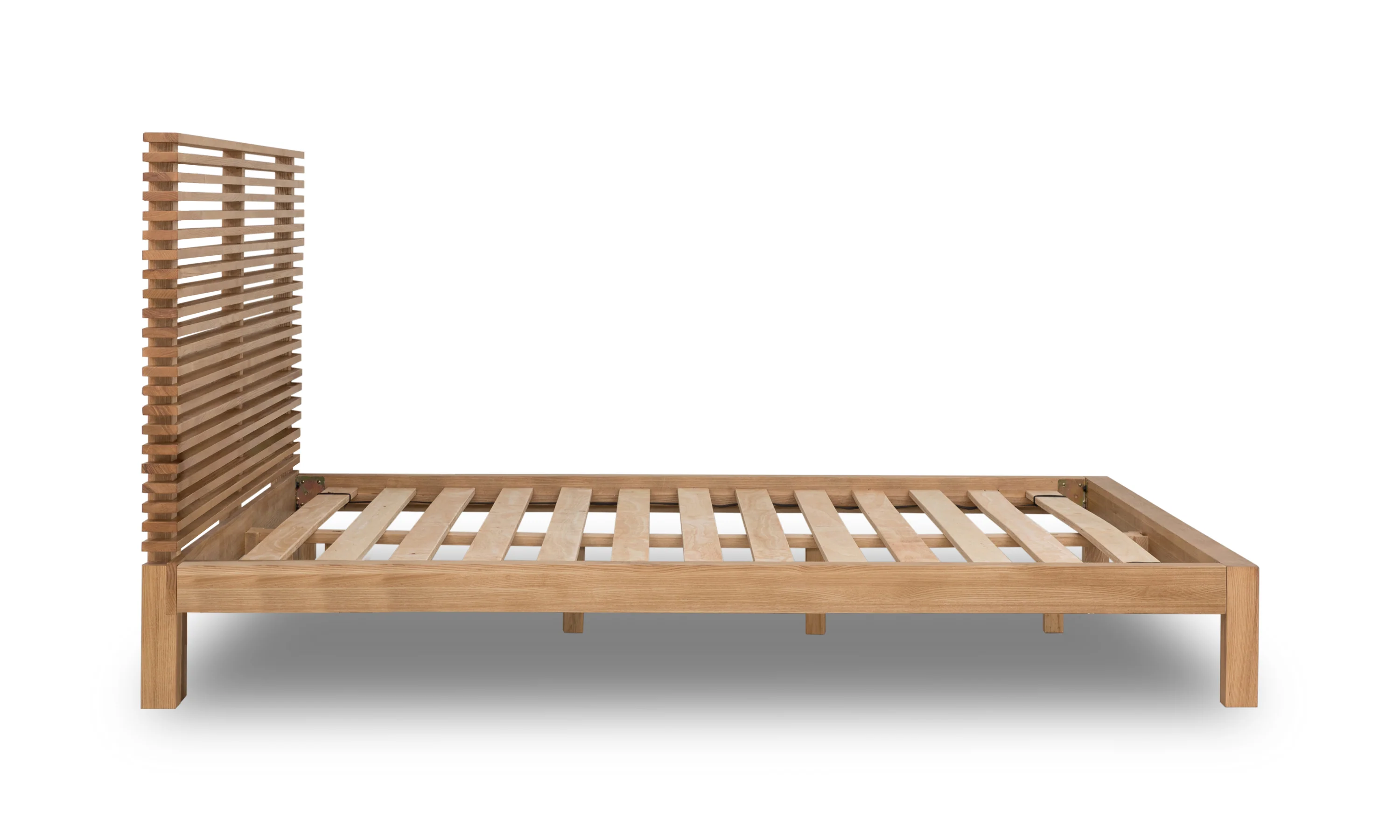 Tanner Solid Ash Full Platform Bed in Flaxen - Image 7