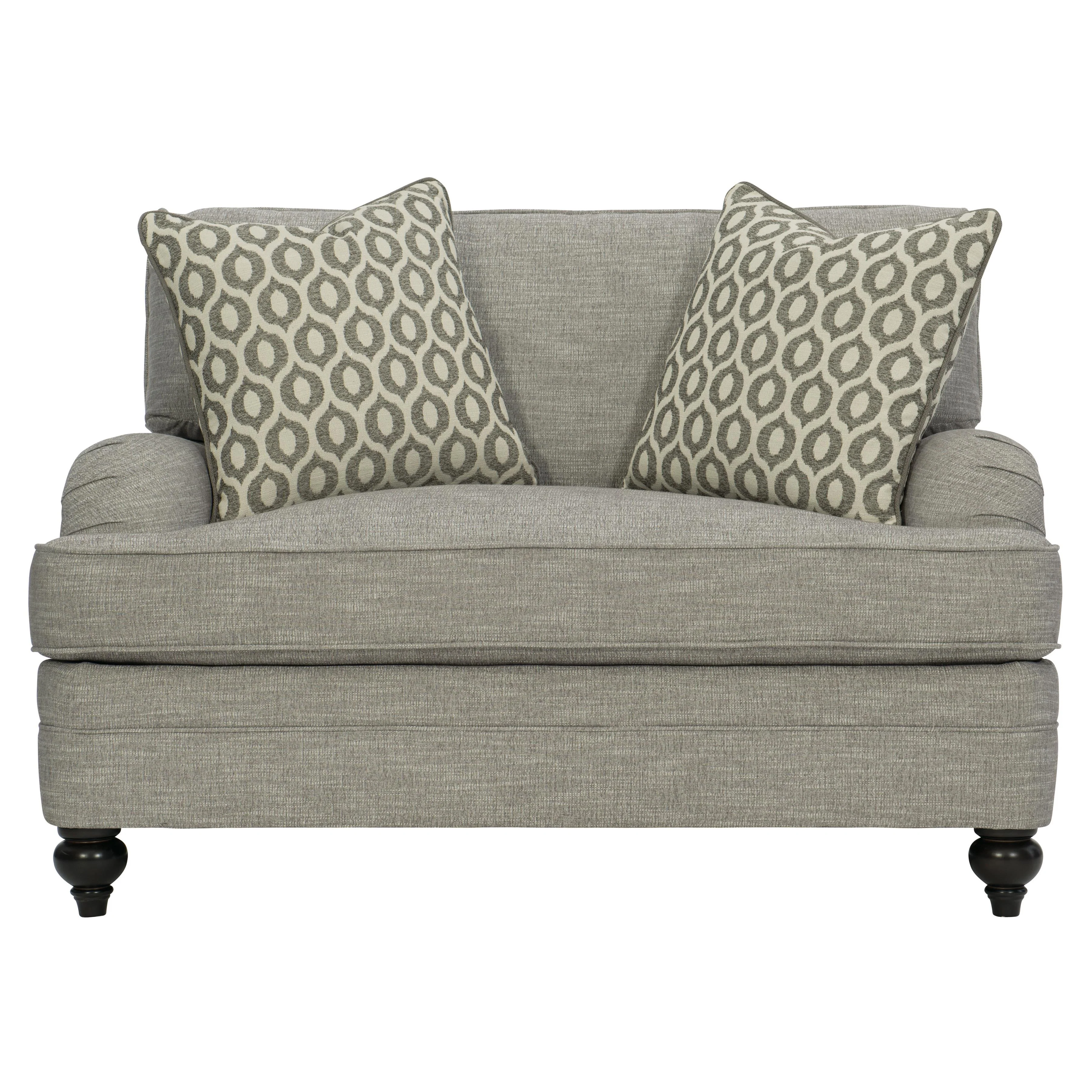 Tarleton Grey Fabric Chair 1/2 - Image 3