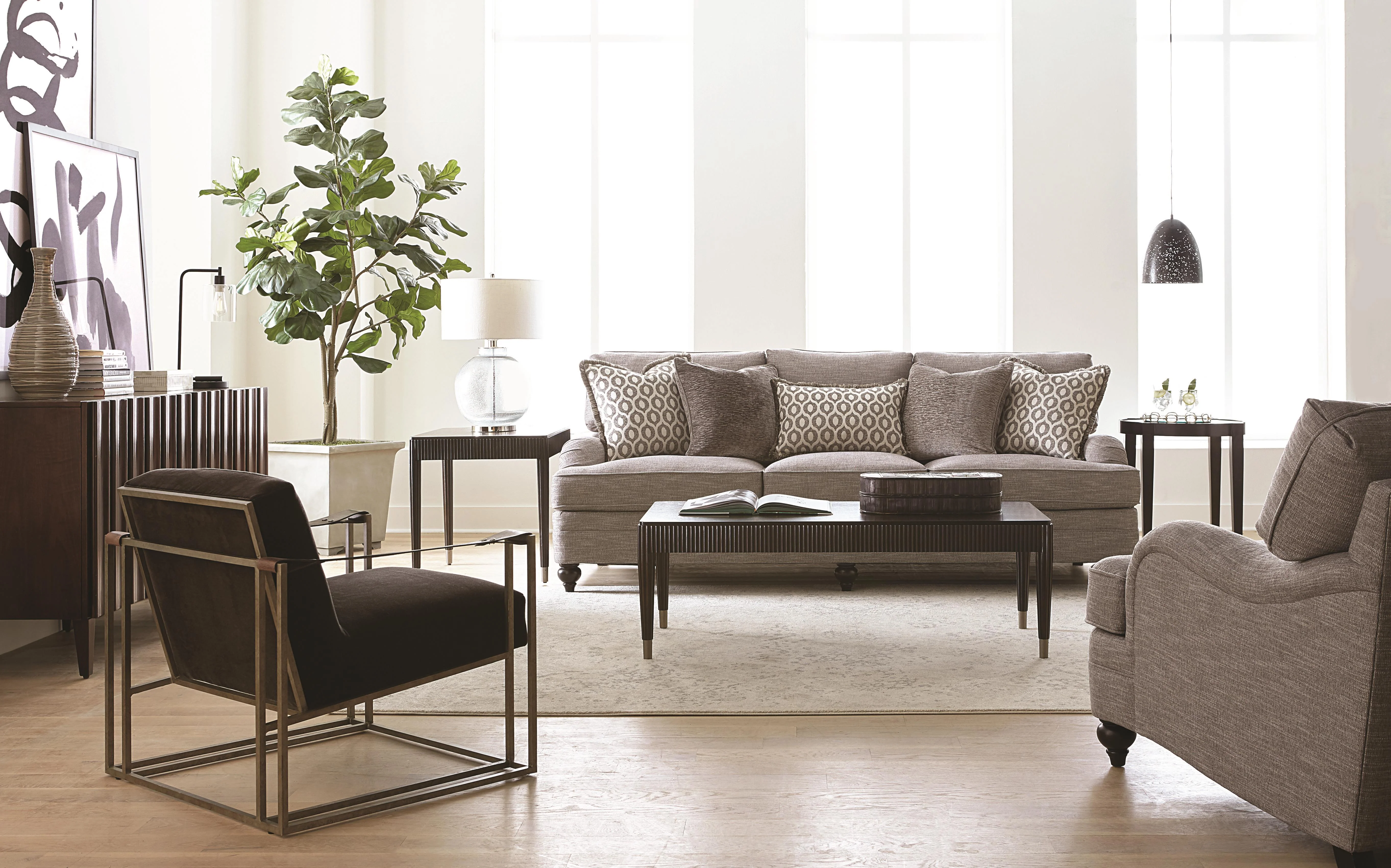 Tarleton Grey Fabric Sofa - Image 4