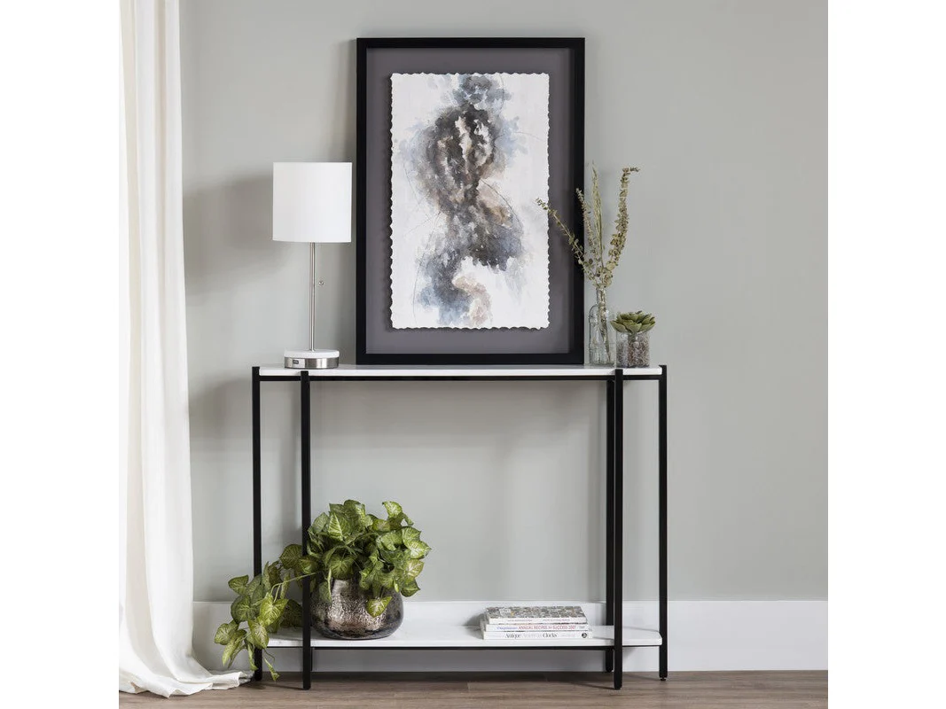 Teeter White/Black Console Table