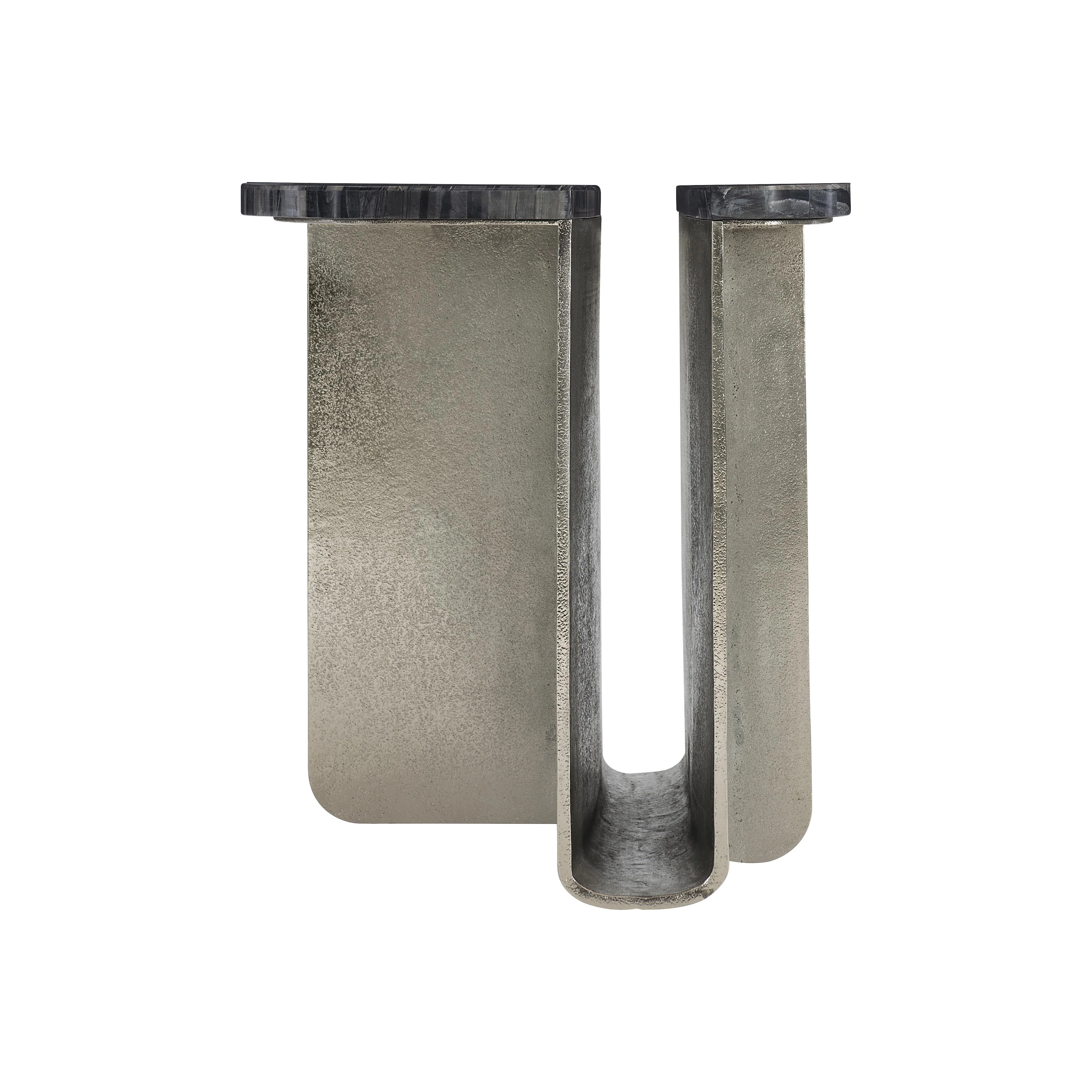 Tegan Black Forest/Shiny Nickel Side Table - Image 6