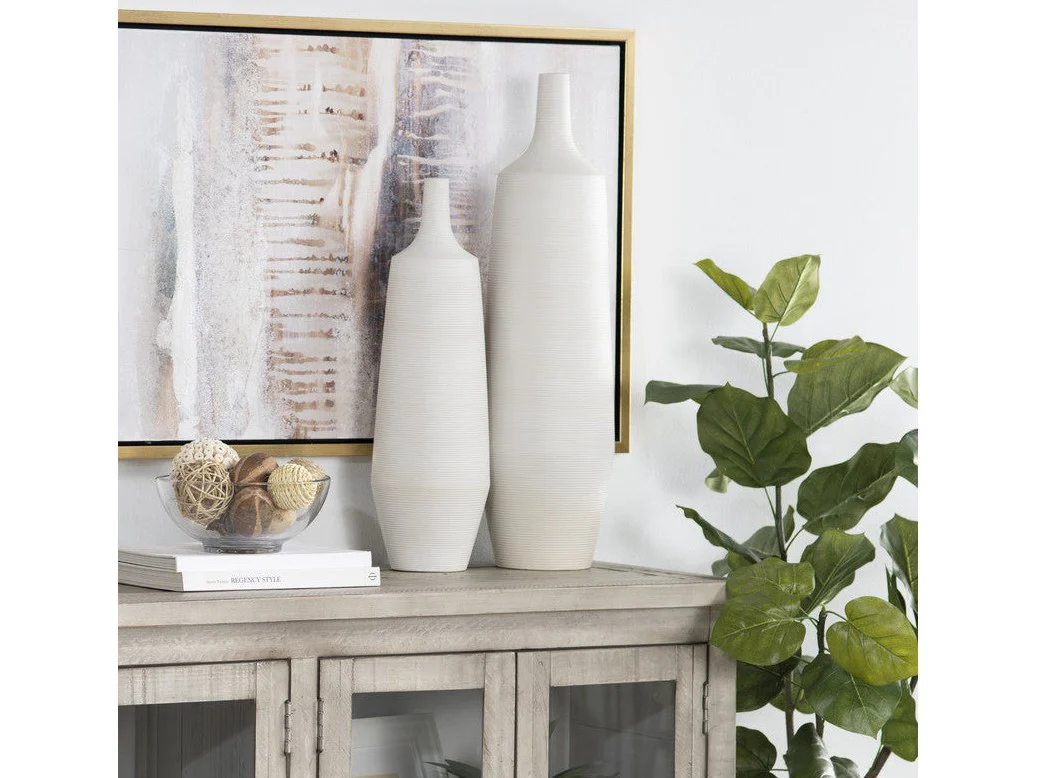 Tegan White Vase