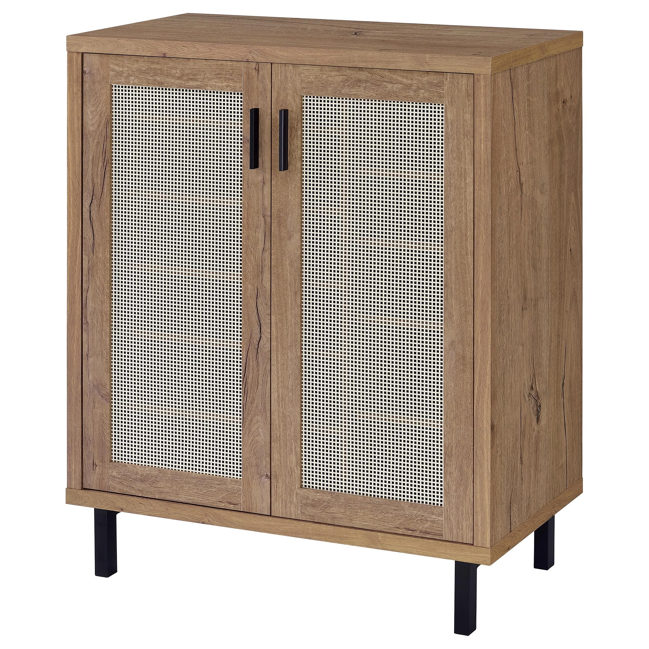 Teller Natural Oak 2-door Shoe Storage Cabinet - Image 5