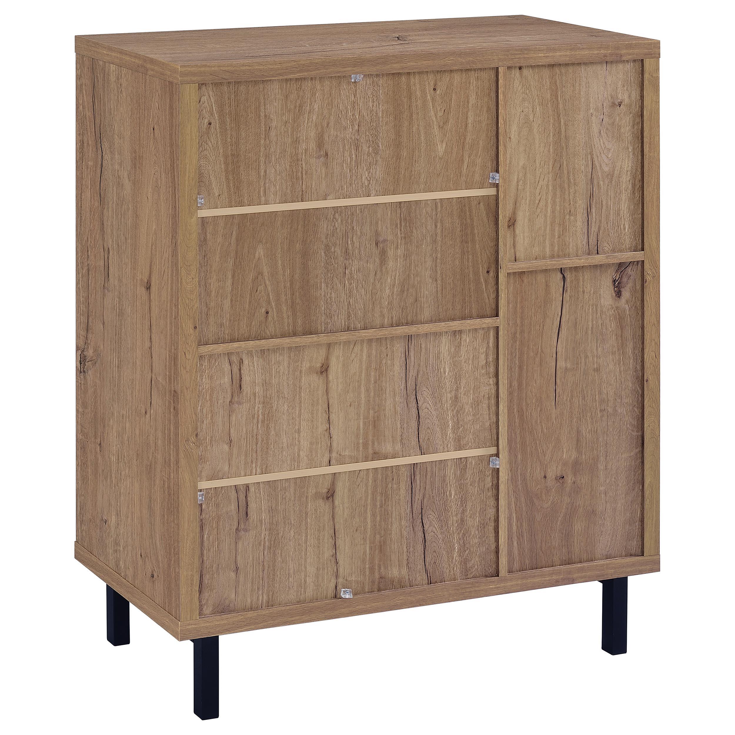 Teller Natural Oak 2-door Shoe Storage Cabinet - Image 7
