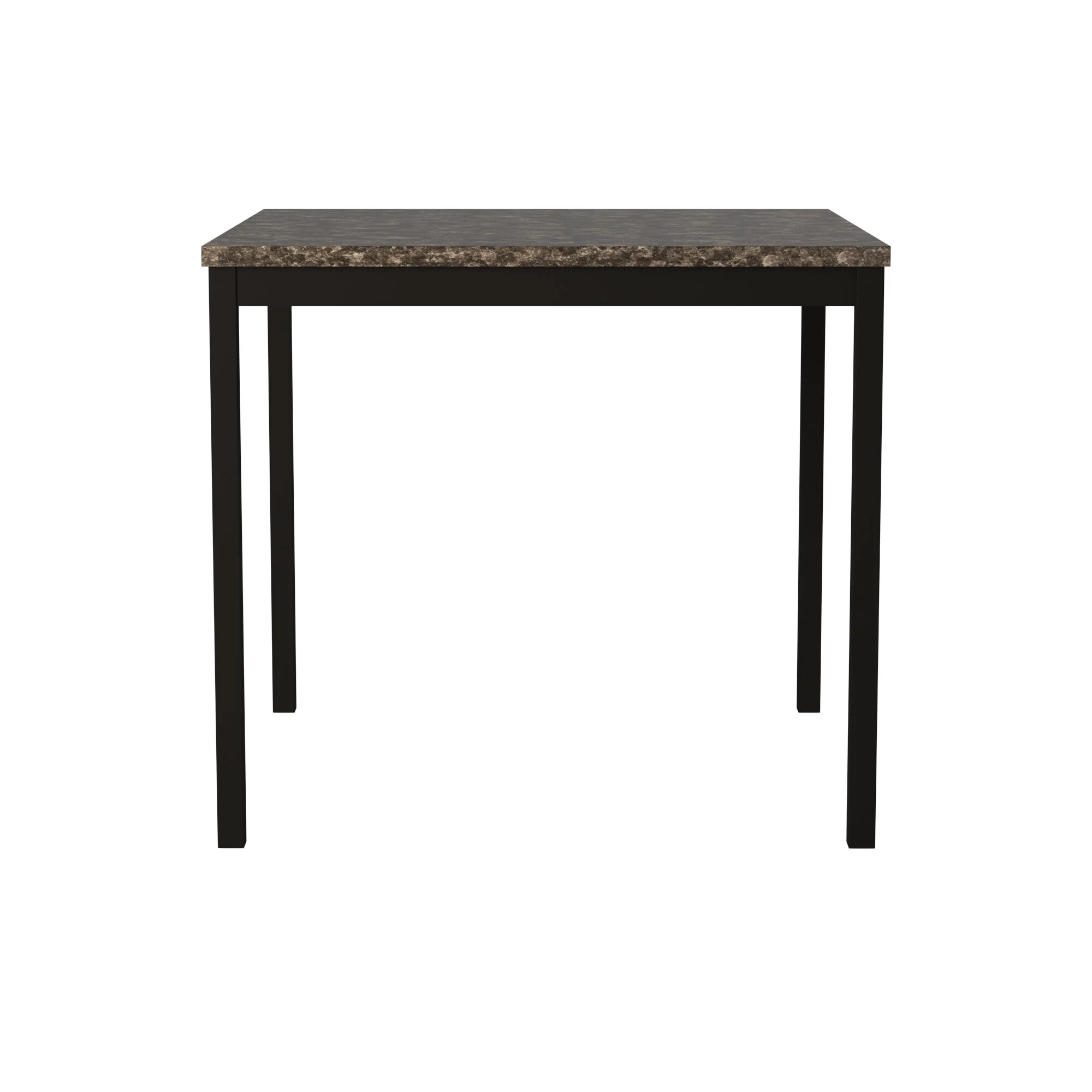 Tempe Richly Hued Brown Faux Marble Top Counter Height Table - Image 2