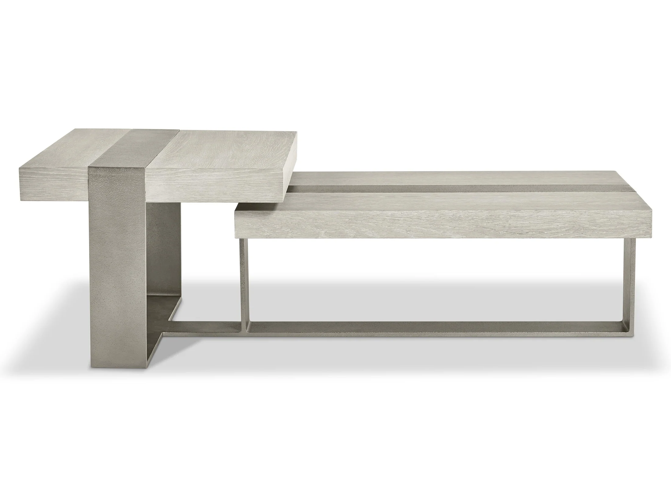 Tempo Satin Nickel/Larza Cocktail Table