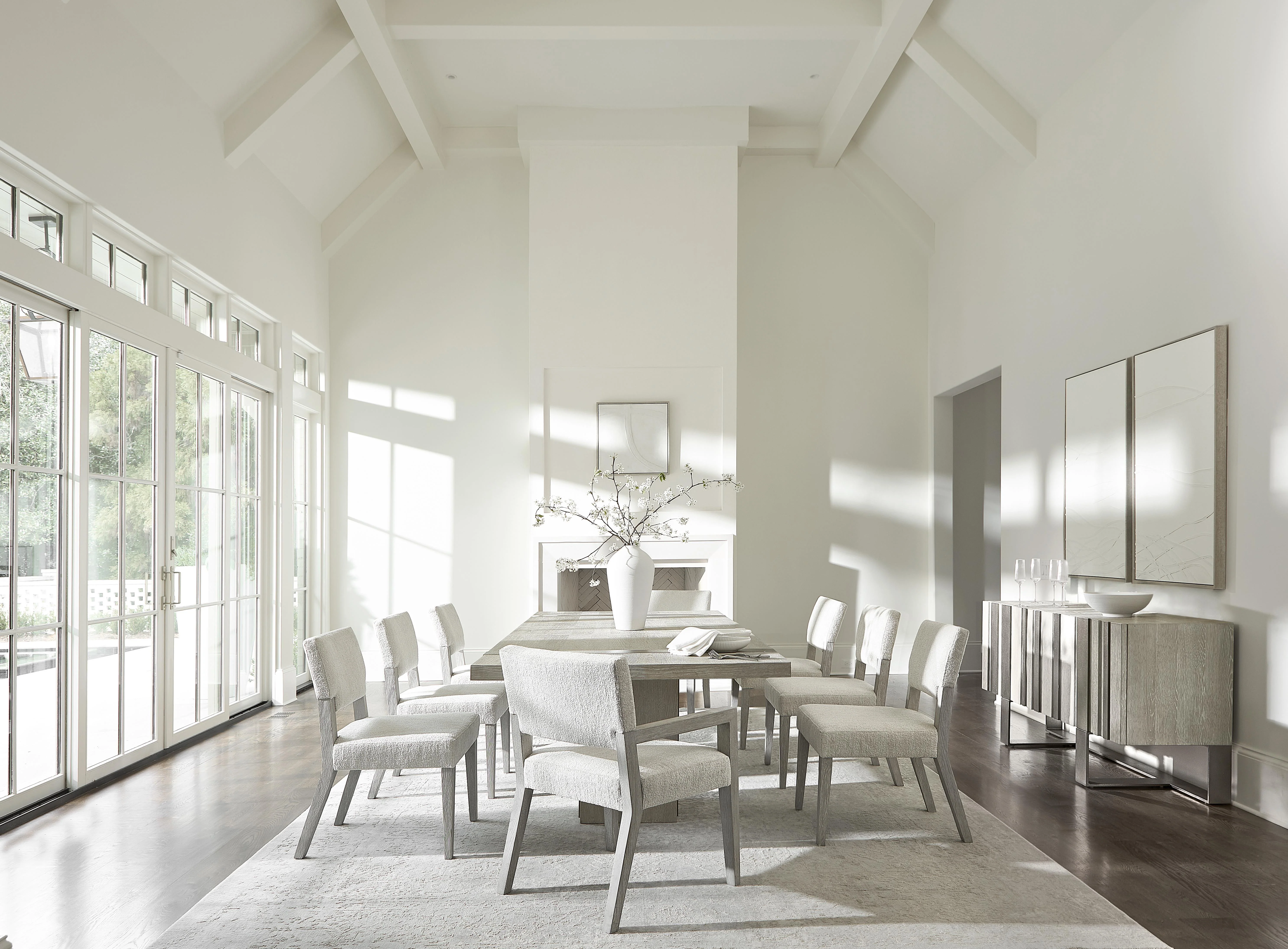 Tempo Satin Nickel/Larza Dining Table - Image 8