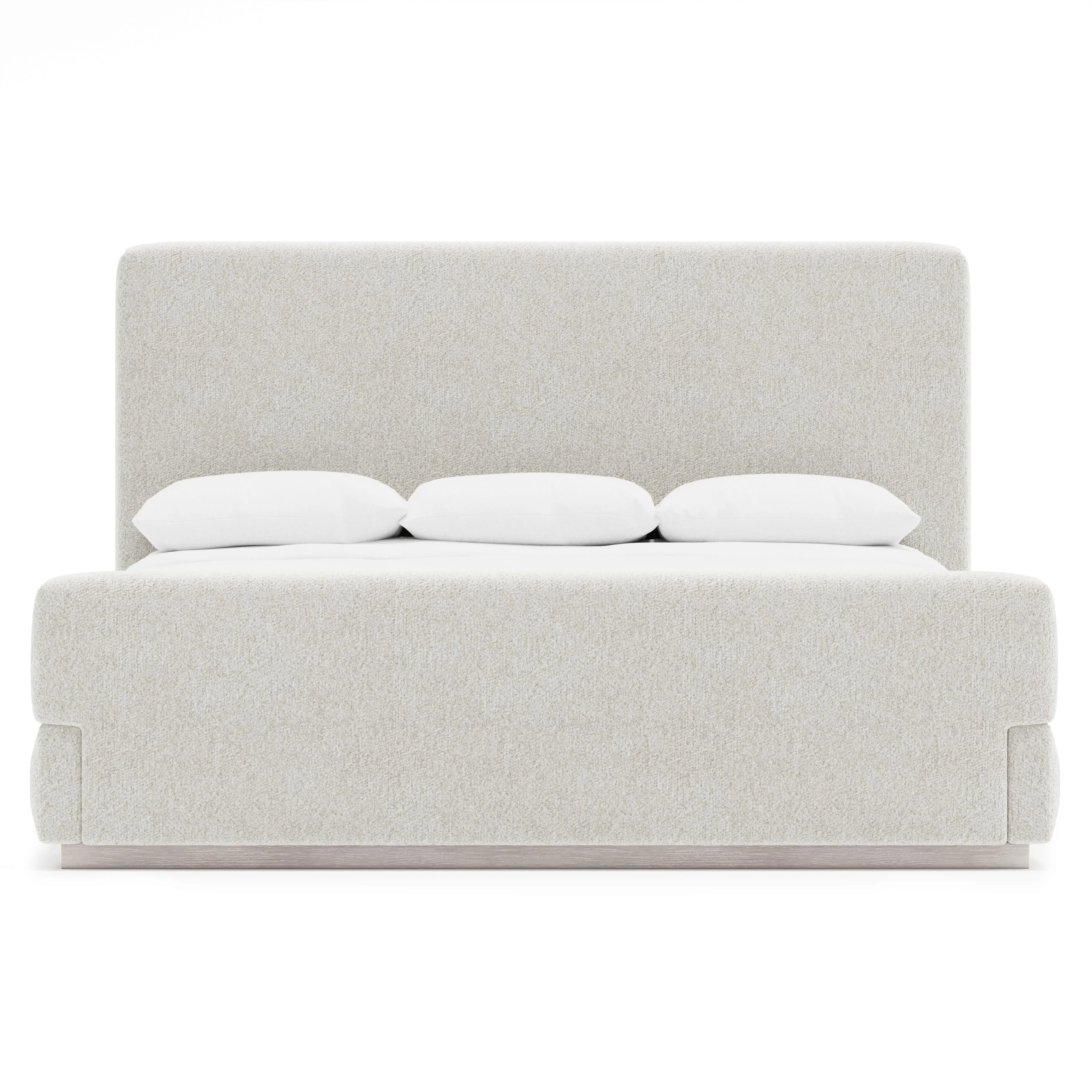 Tempo White/Cream Panel King Bed - Image 2