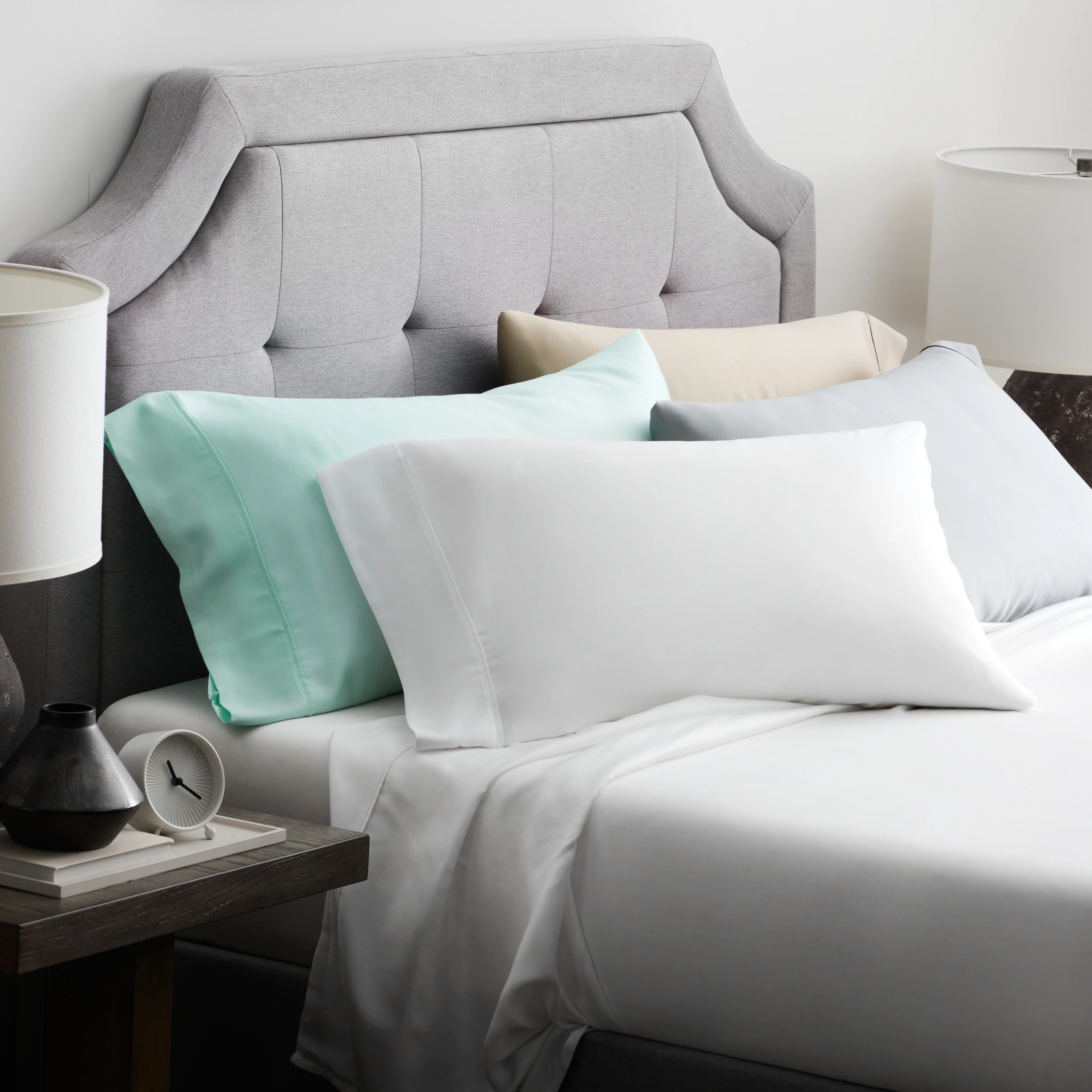 TENCEL Ecru Queen Pillowcase - Image 7