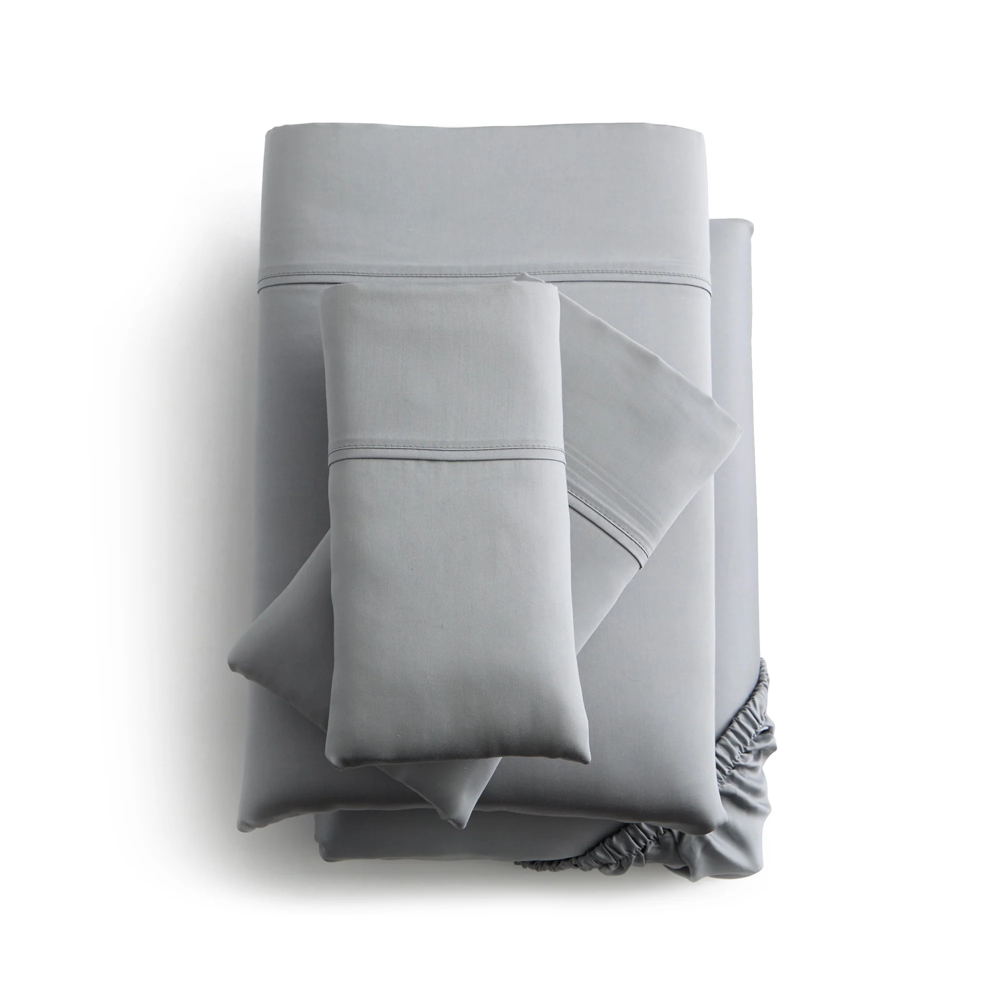 TENCEL Ecru Split King Botanical Sheet Set with TENCEL Lyocell Fiber - Image 5
