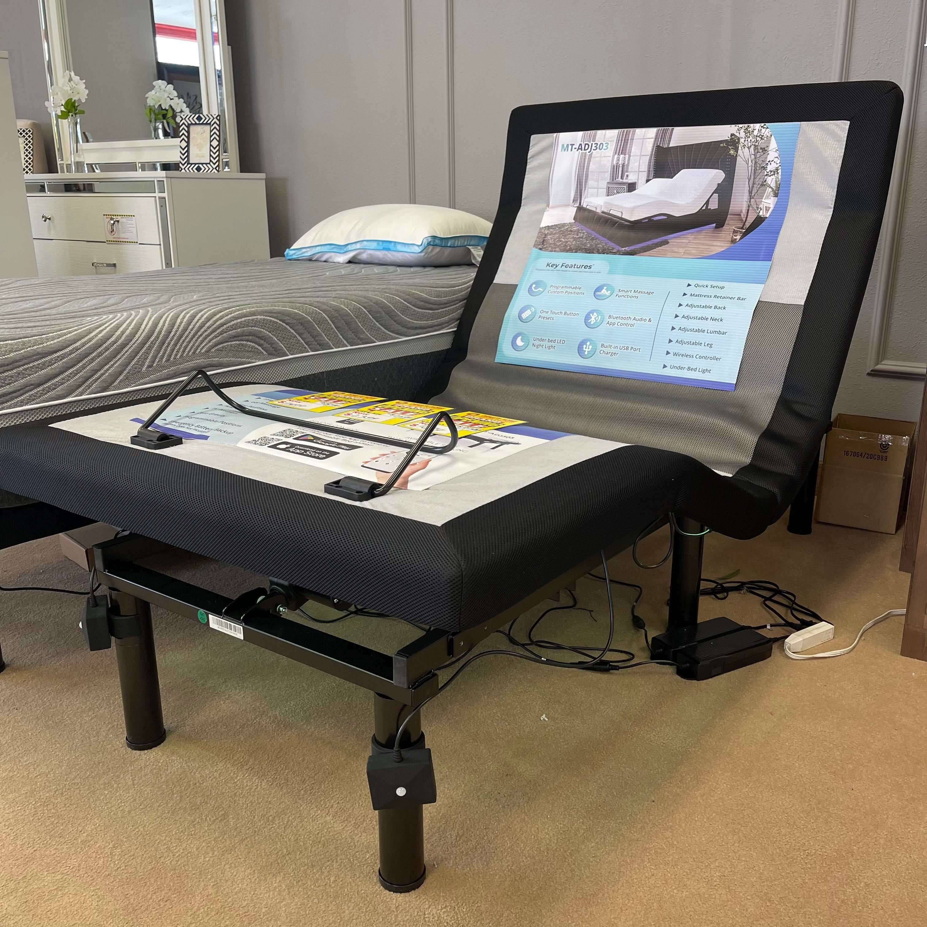 Somnerside MT-ADJ303 Adjustable Bed Base 300 Series / Split E. King - Image 14