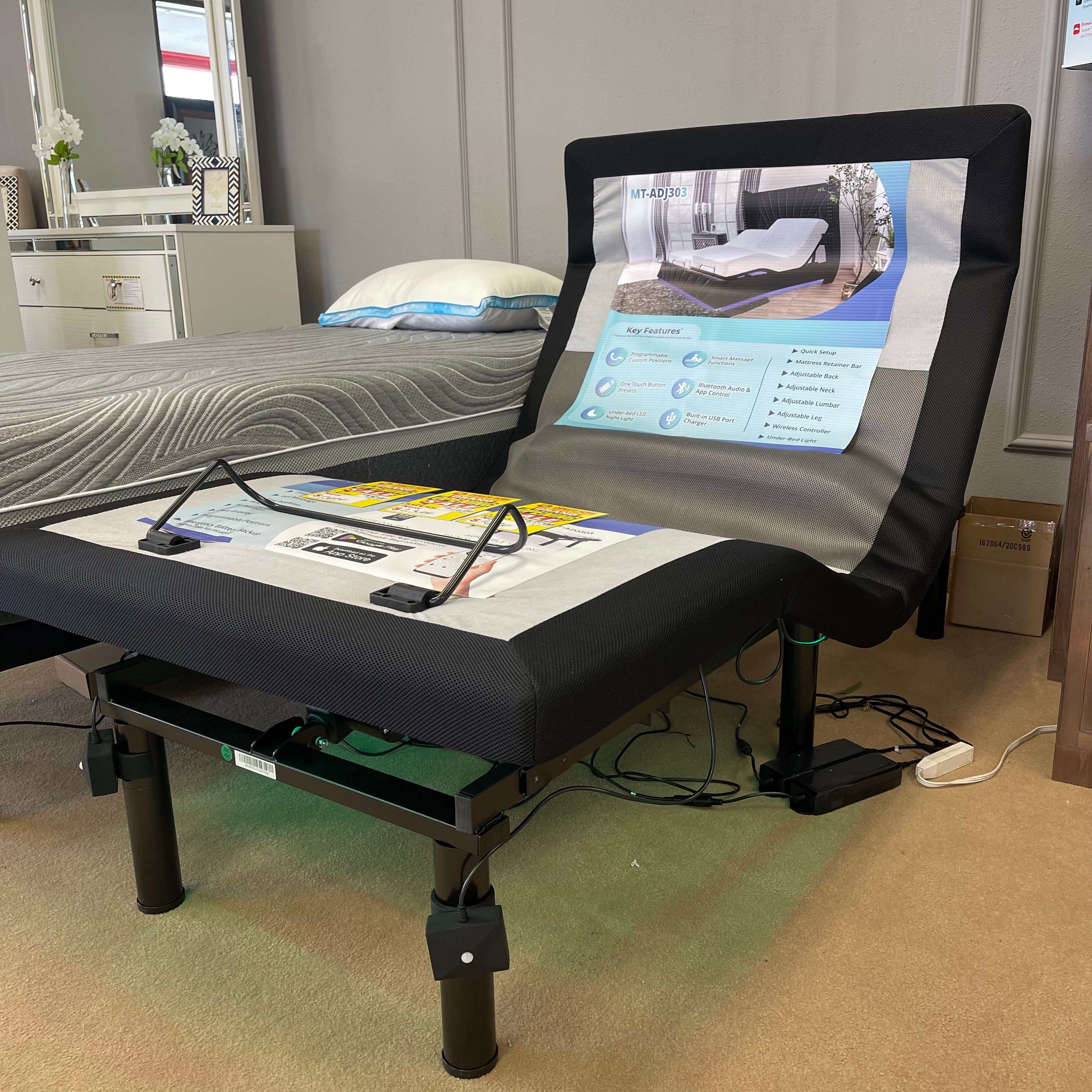 Somnerside MT-ADJ303 Adjustable Bed Base 300 Series / Split E. King - Image 15