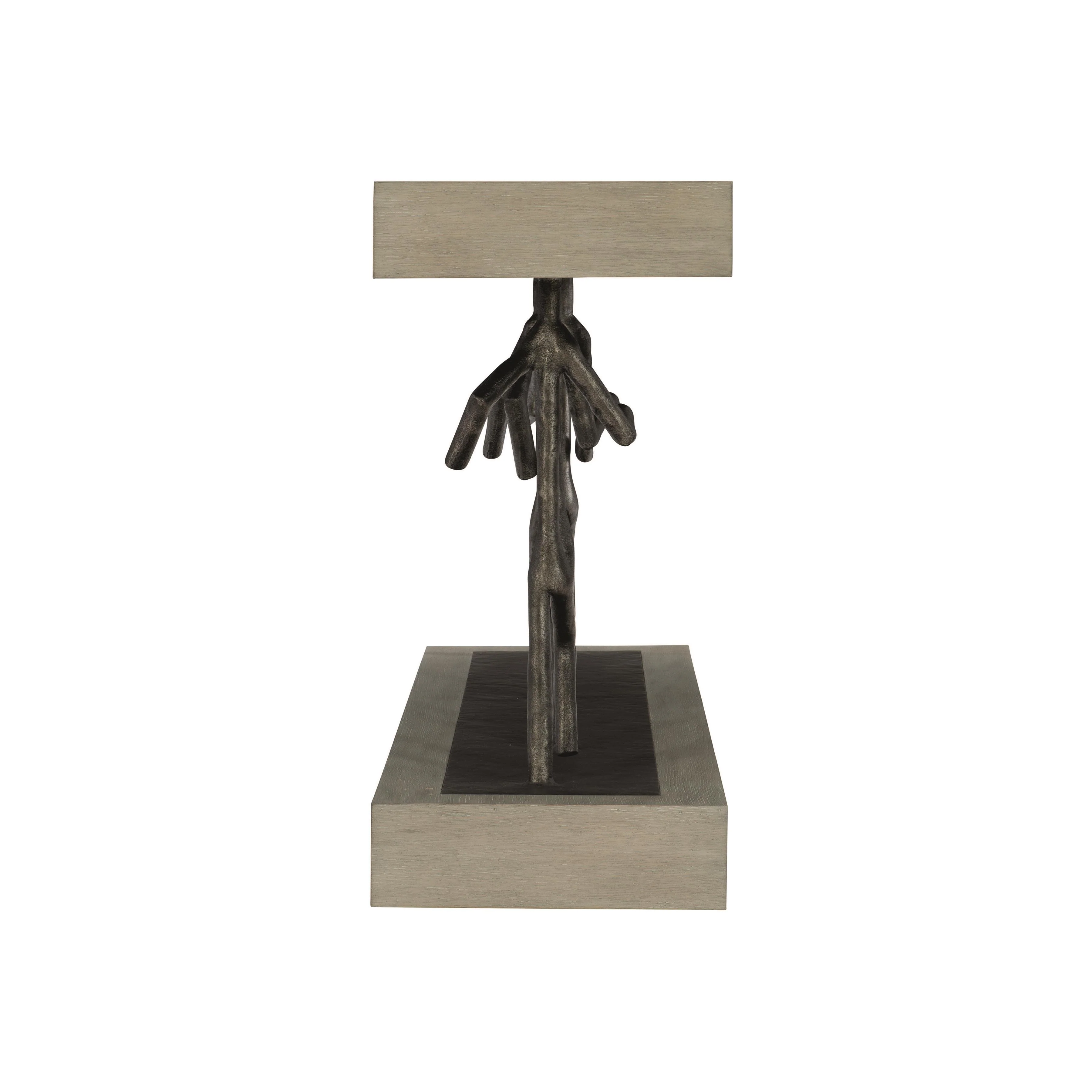 Theo Cerused Greige Console Table - Image 3