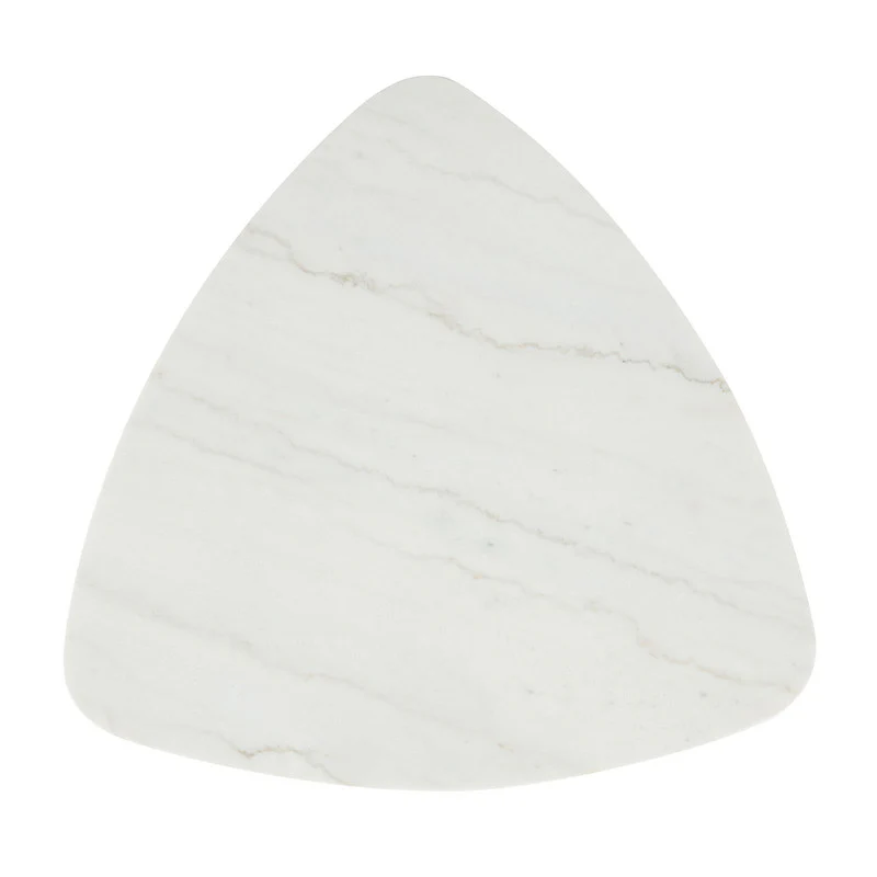 Thisted White/Black Triangle Marble Coffee Table - Image 2