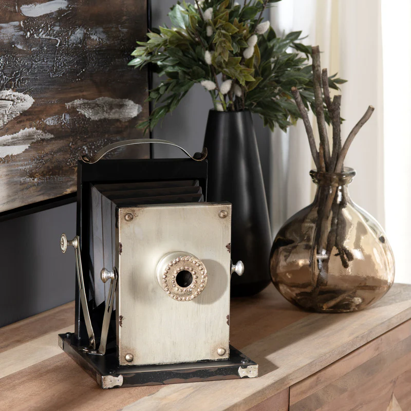 Time Flash Black/Brown Table Clock - Image 3