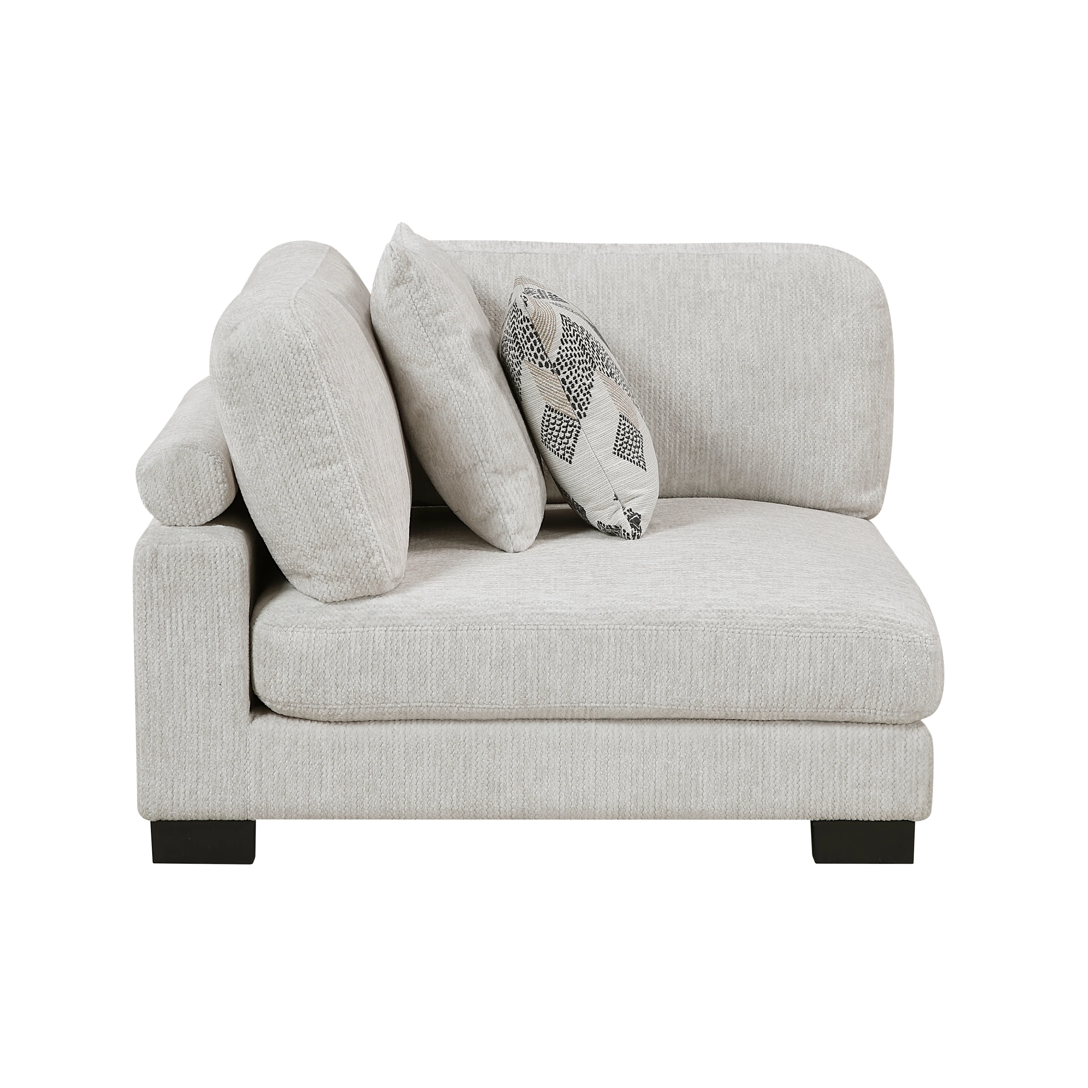 Tinley Beige 5-Piece Modular Sectional with Ottoman - Image 3