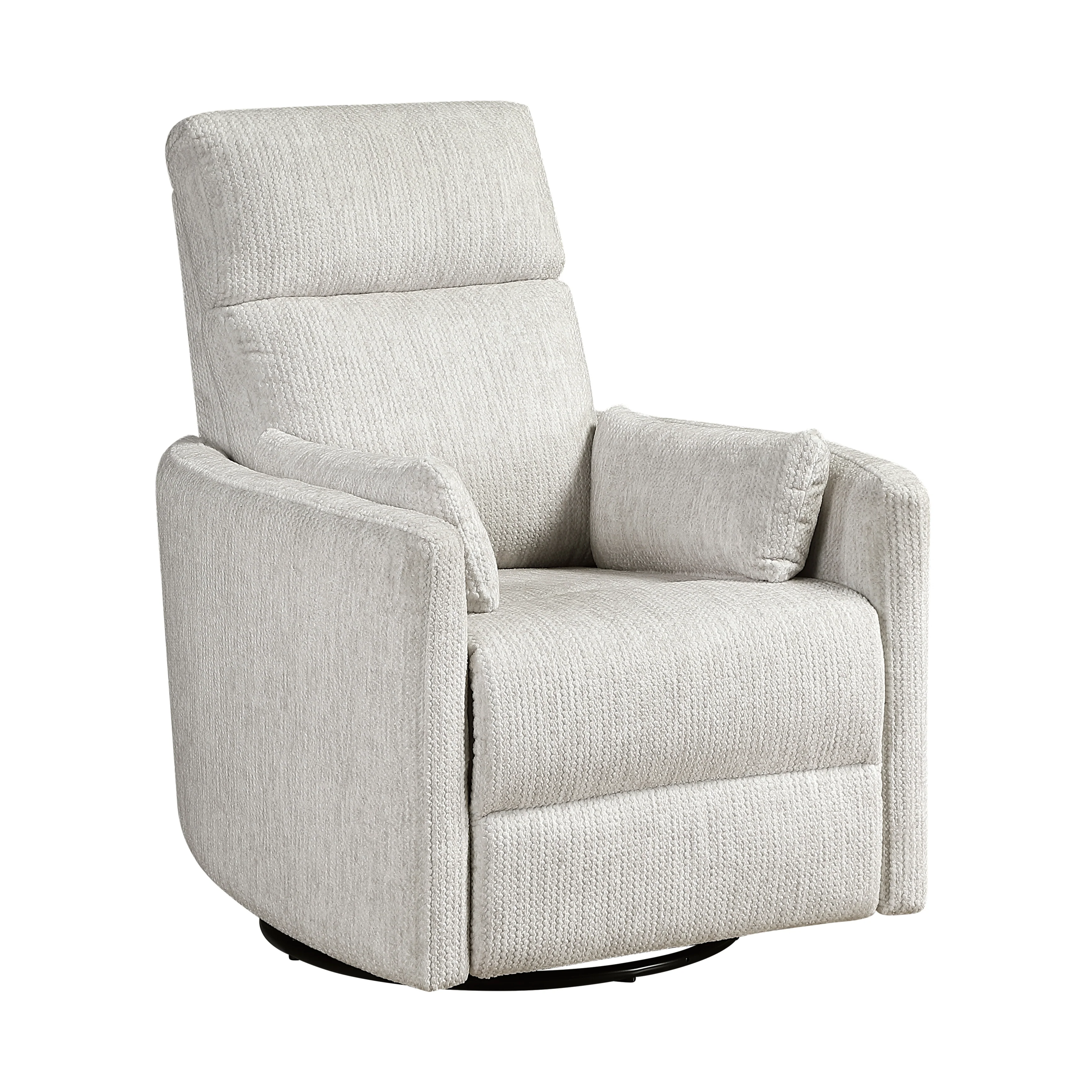 Tinley Beige Swivel Glider Reclining Chair - Image 3