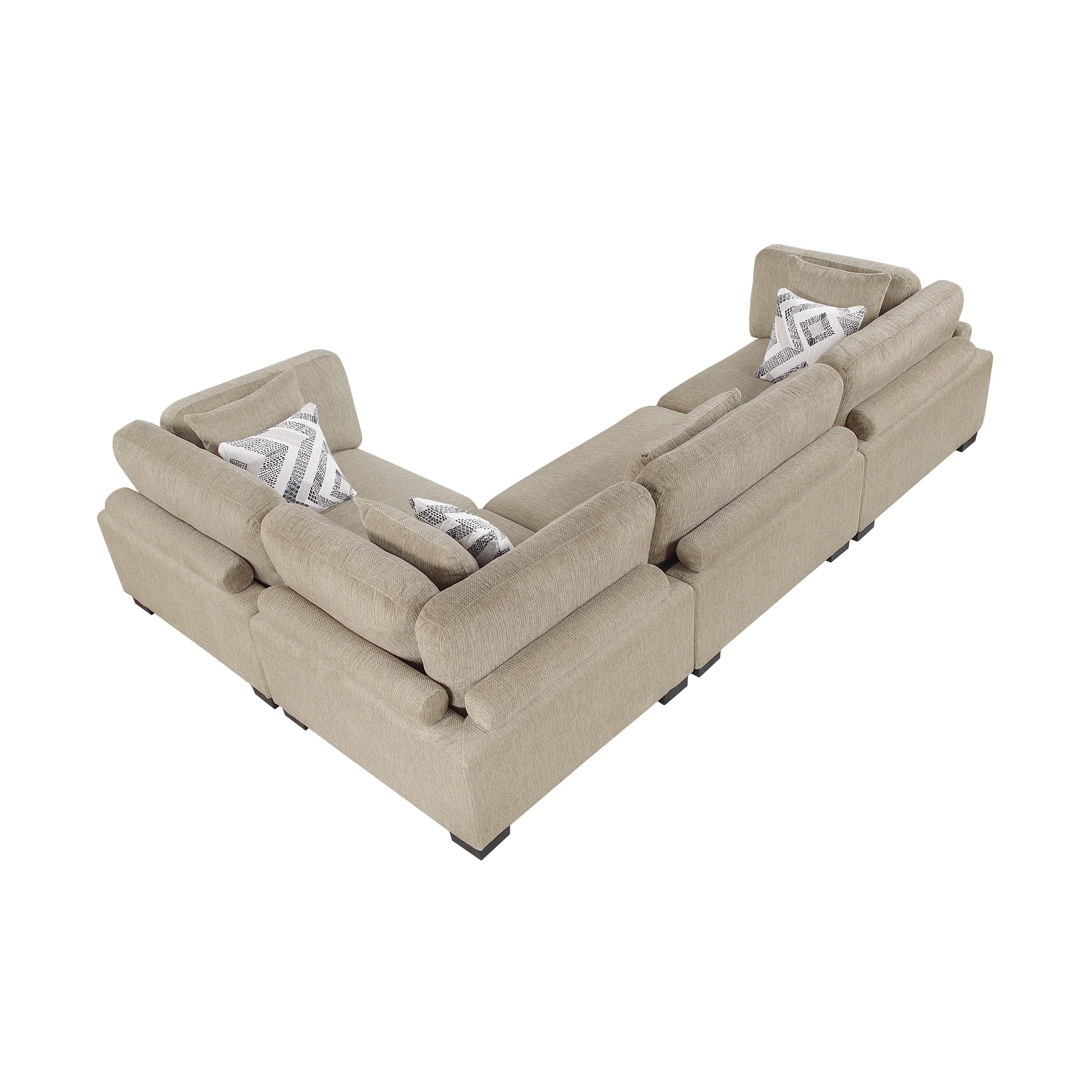 Tinley Brown 4-Piece Modular Sectional - Image 4