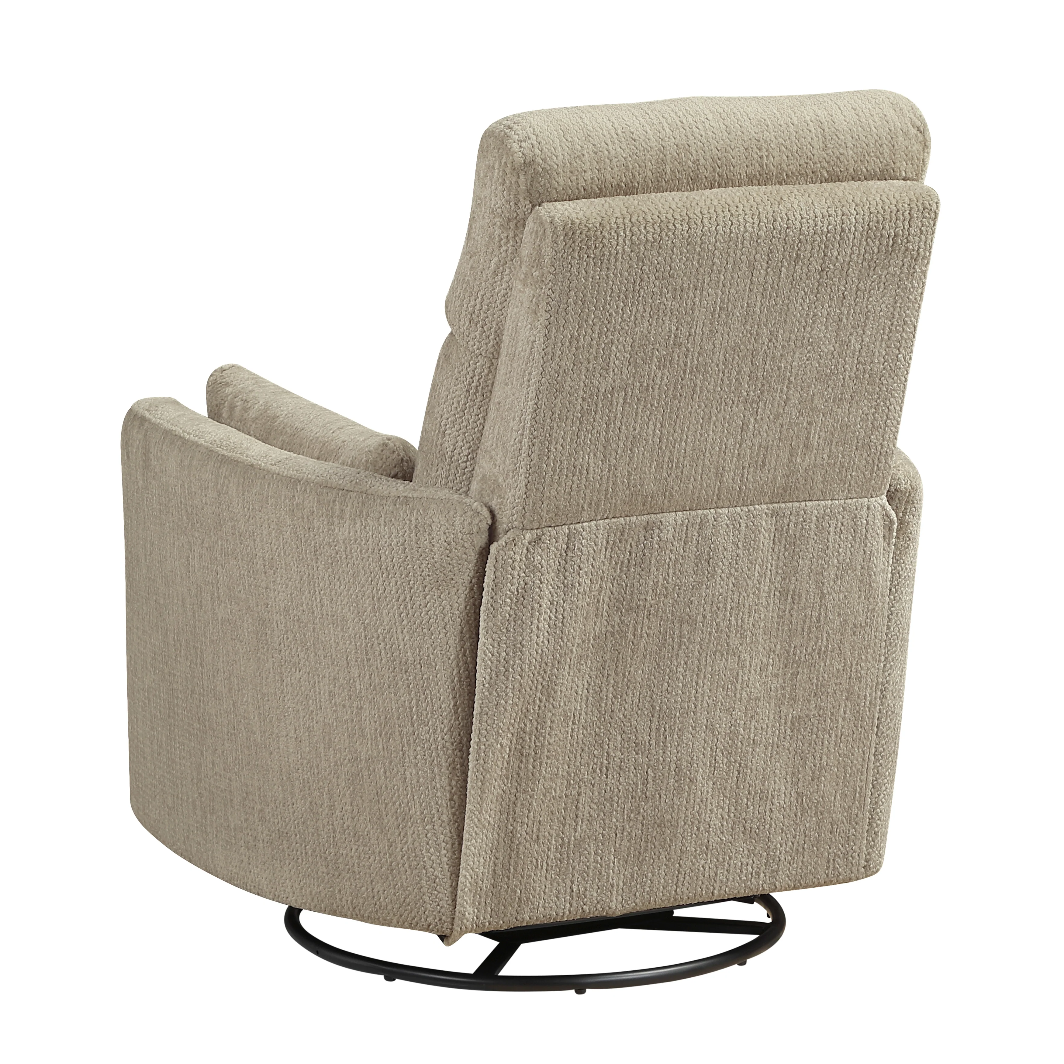 Tinley Brown Swivel Glider Reclining Chair - Image 4