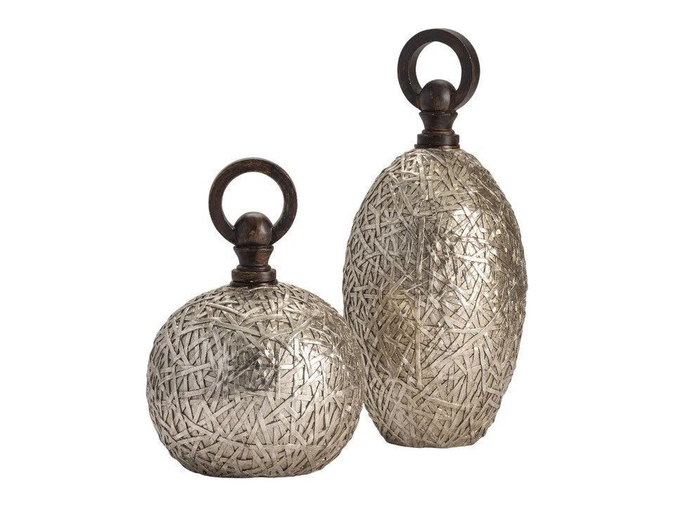 Tinsdale Silver Vases (Set of 2)