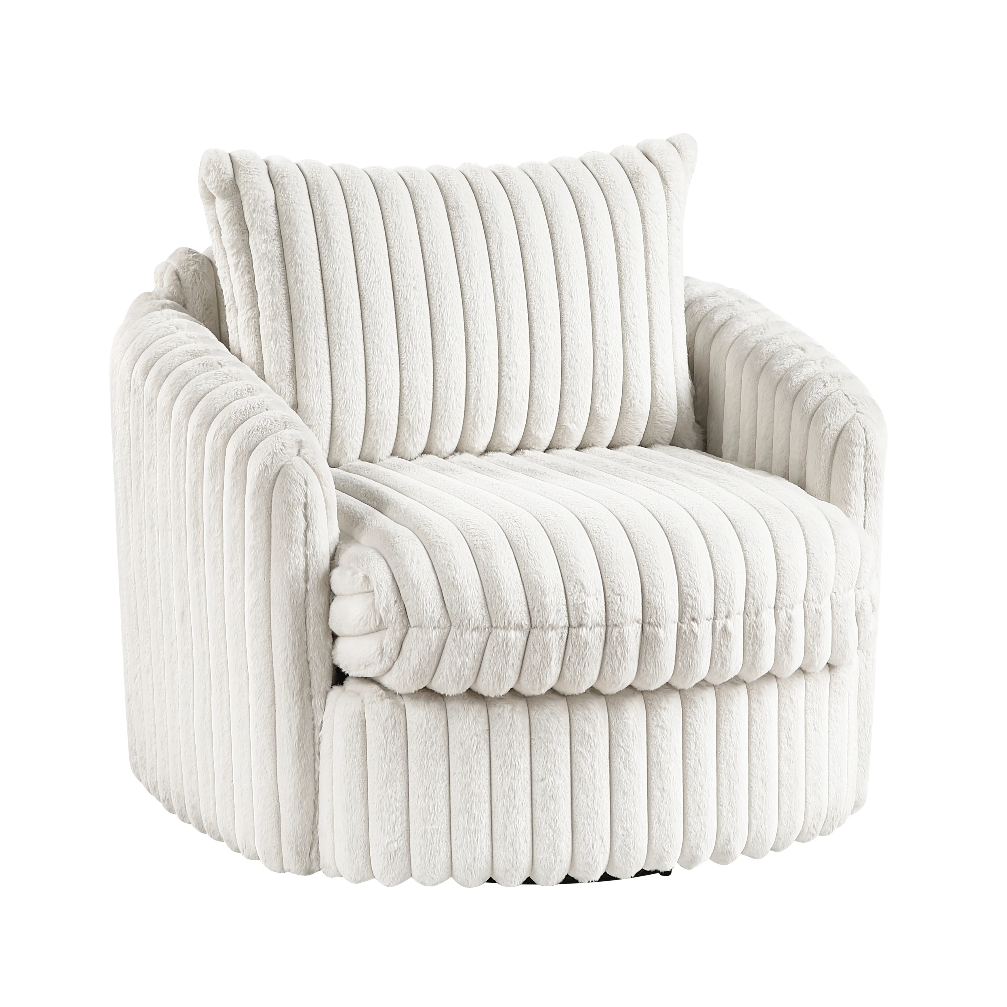 Tomball Beige Swivel Chair - Image 2