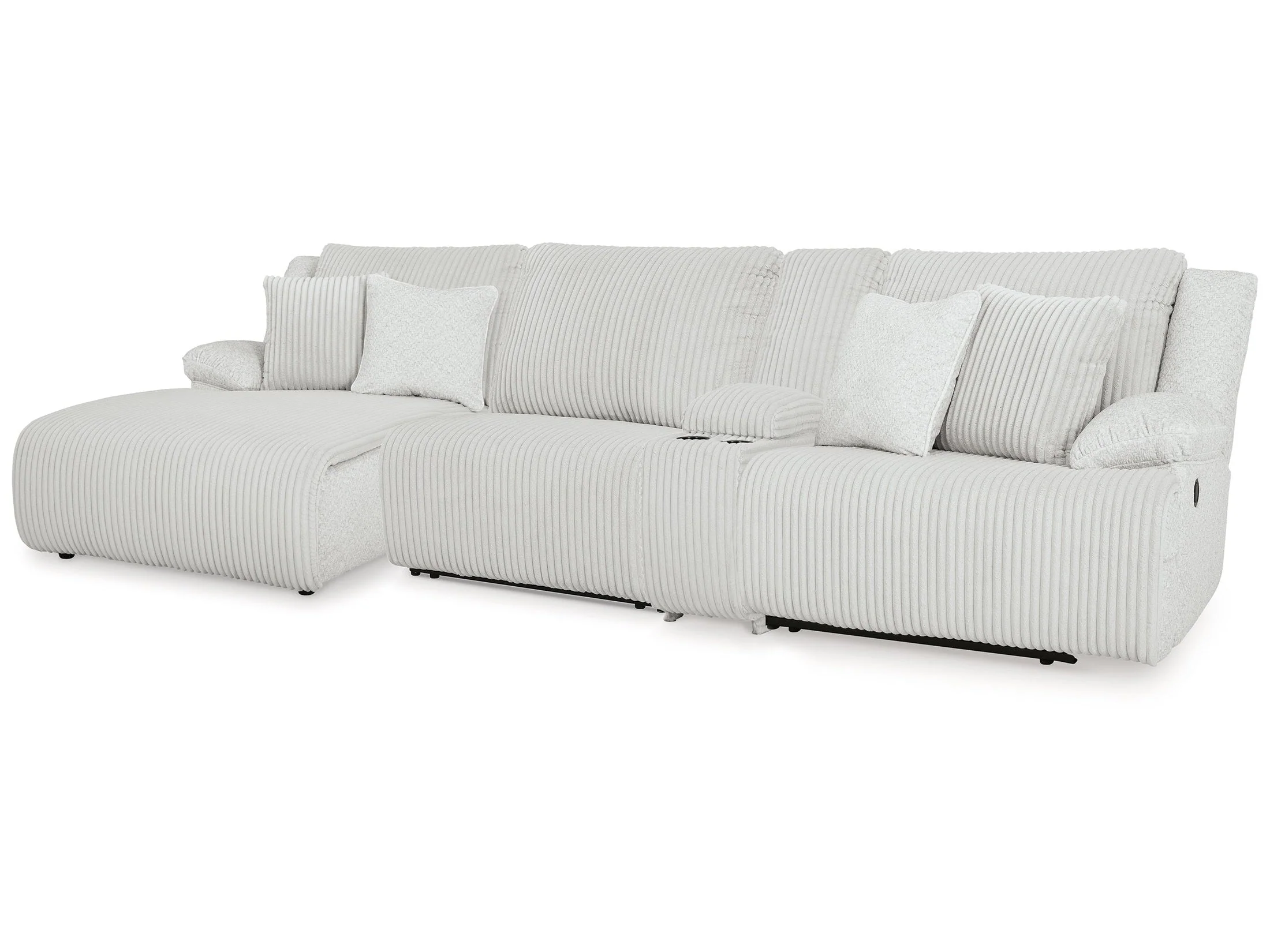 Top Tier Alloy 4-Piece Reclining Sectional with Chaise (Online Special Price)