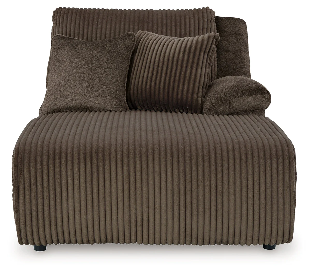Top Tier Chocolate 3-Piece Sofa Chaise Sectional (Online Special Price) (Right Shape) - Image 2