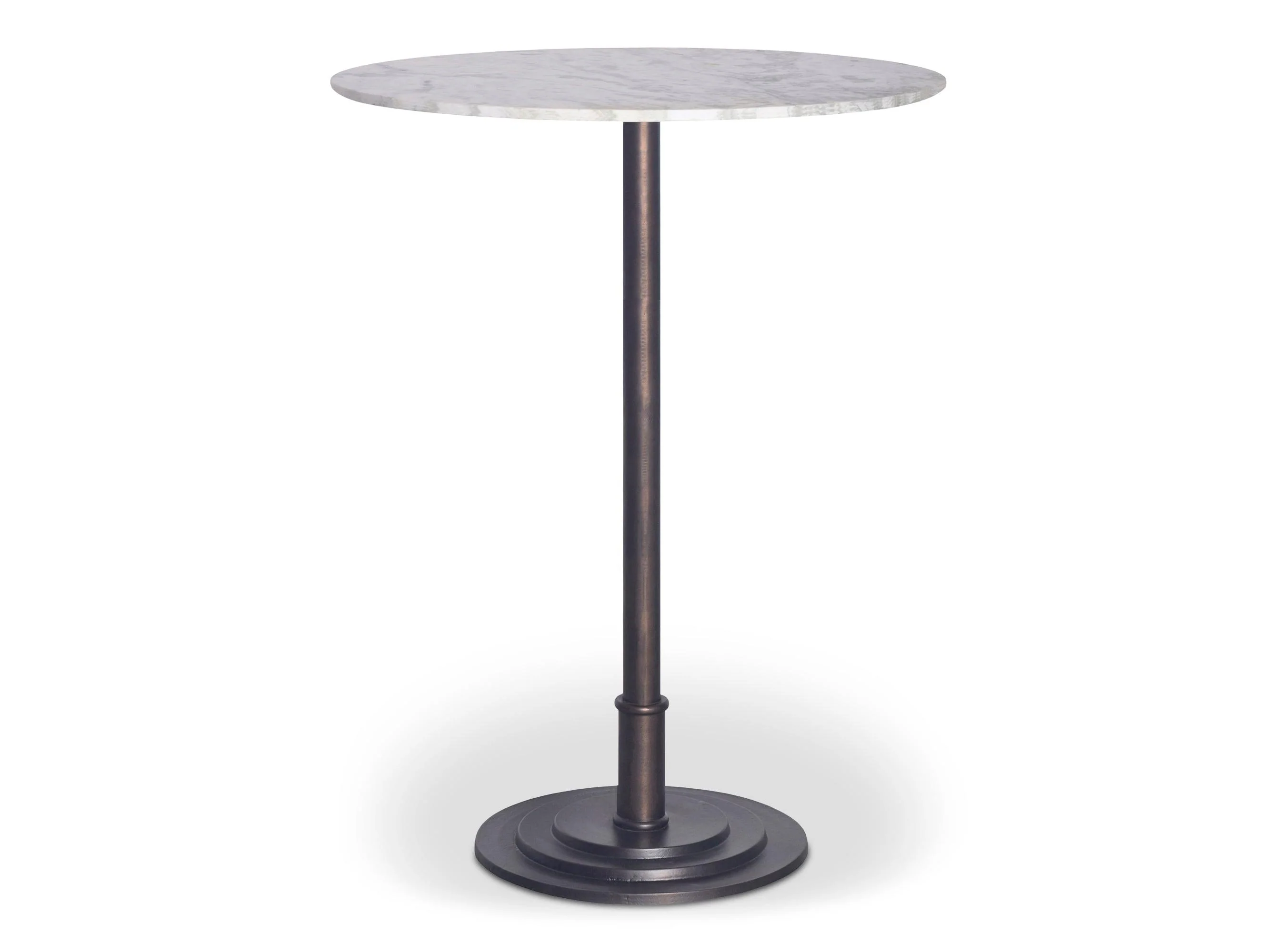 Tori White Marble Outdoor Bar Table