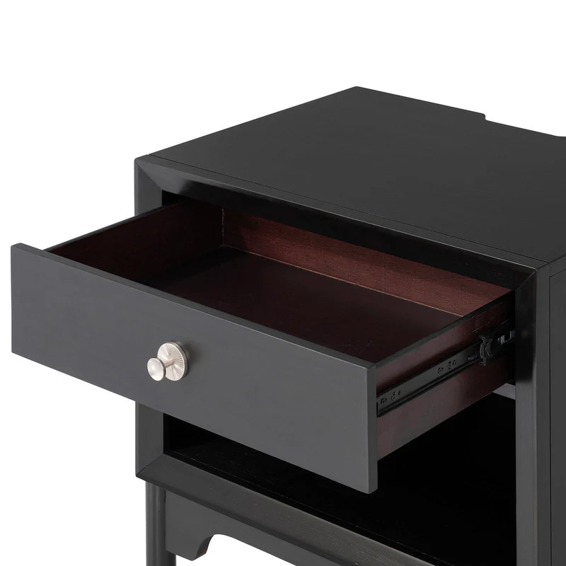 Torrance Black Nightstand w/ USB - Image 4