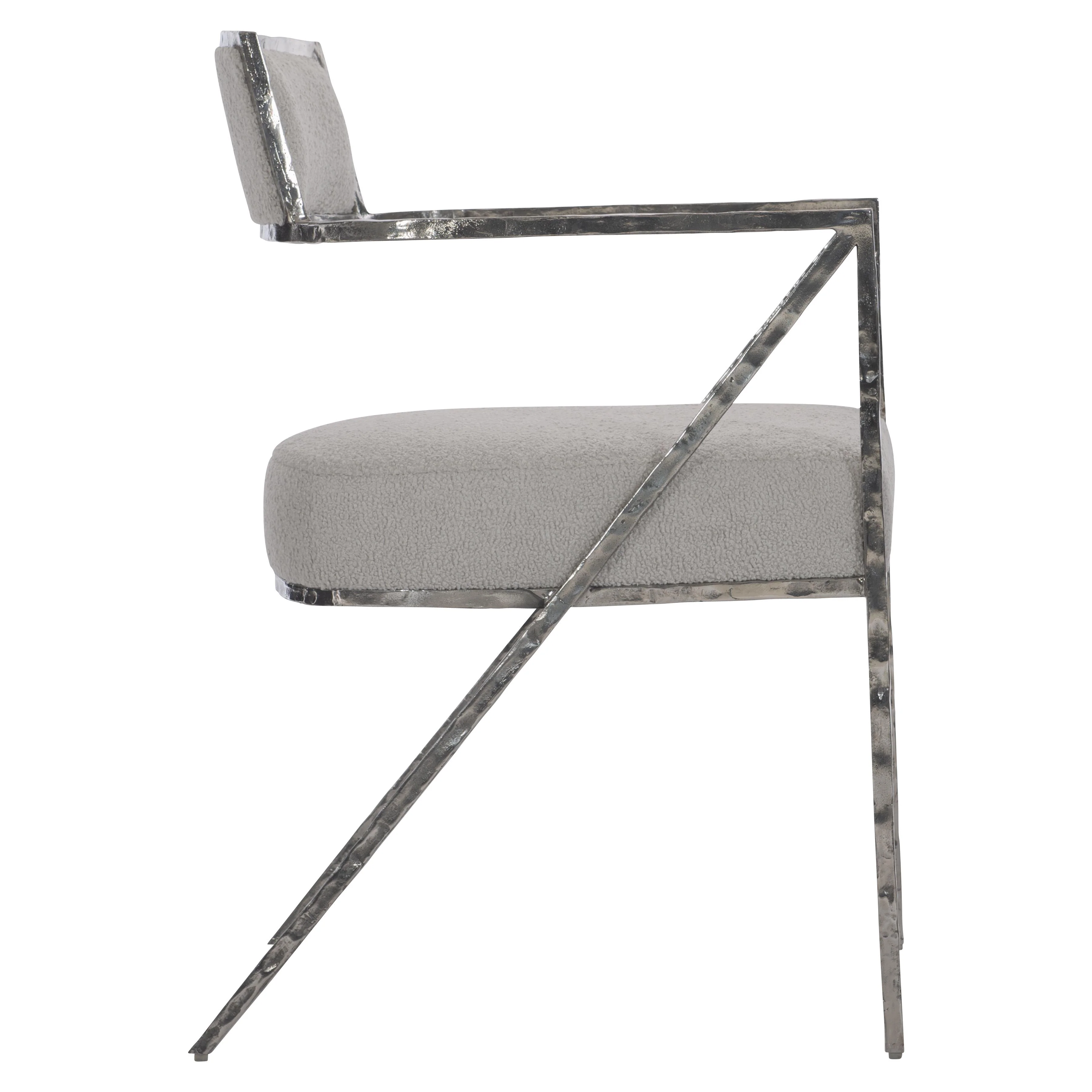 Torres Light Grey Fabric Arm Chair - Image 2