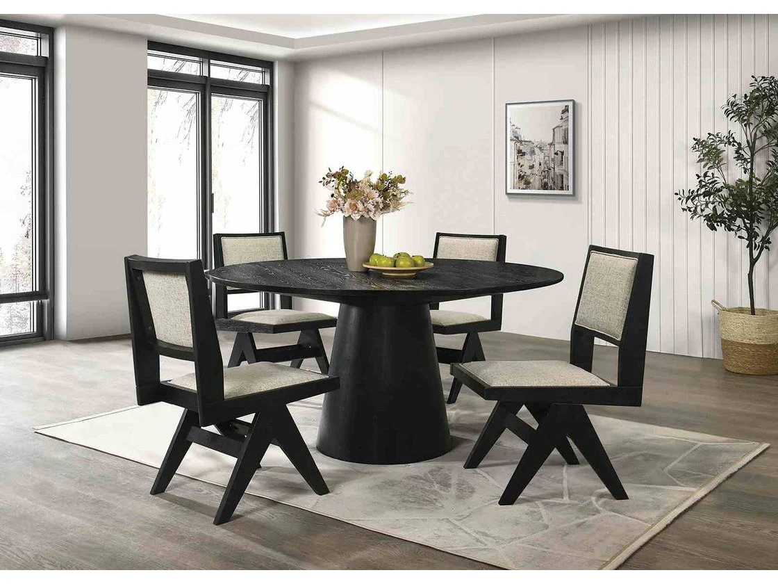 Tottenham Black 5 Pc. Dining Table Set