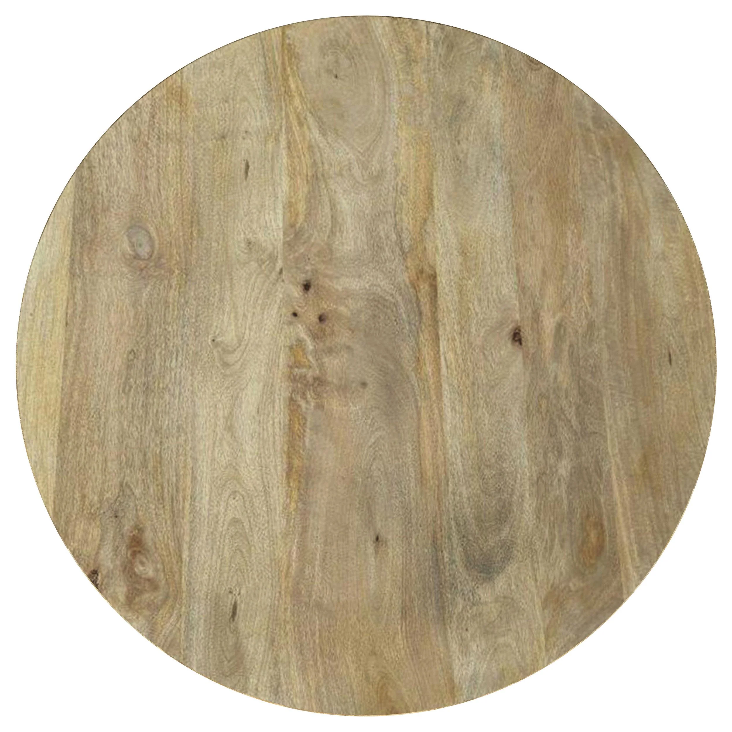Touhy Natural Mango Round Solid Wood Cocktail Coffee Table - Image 4