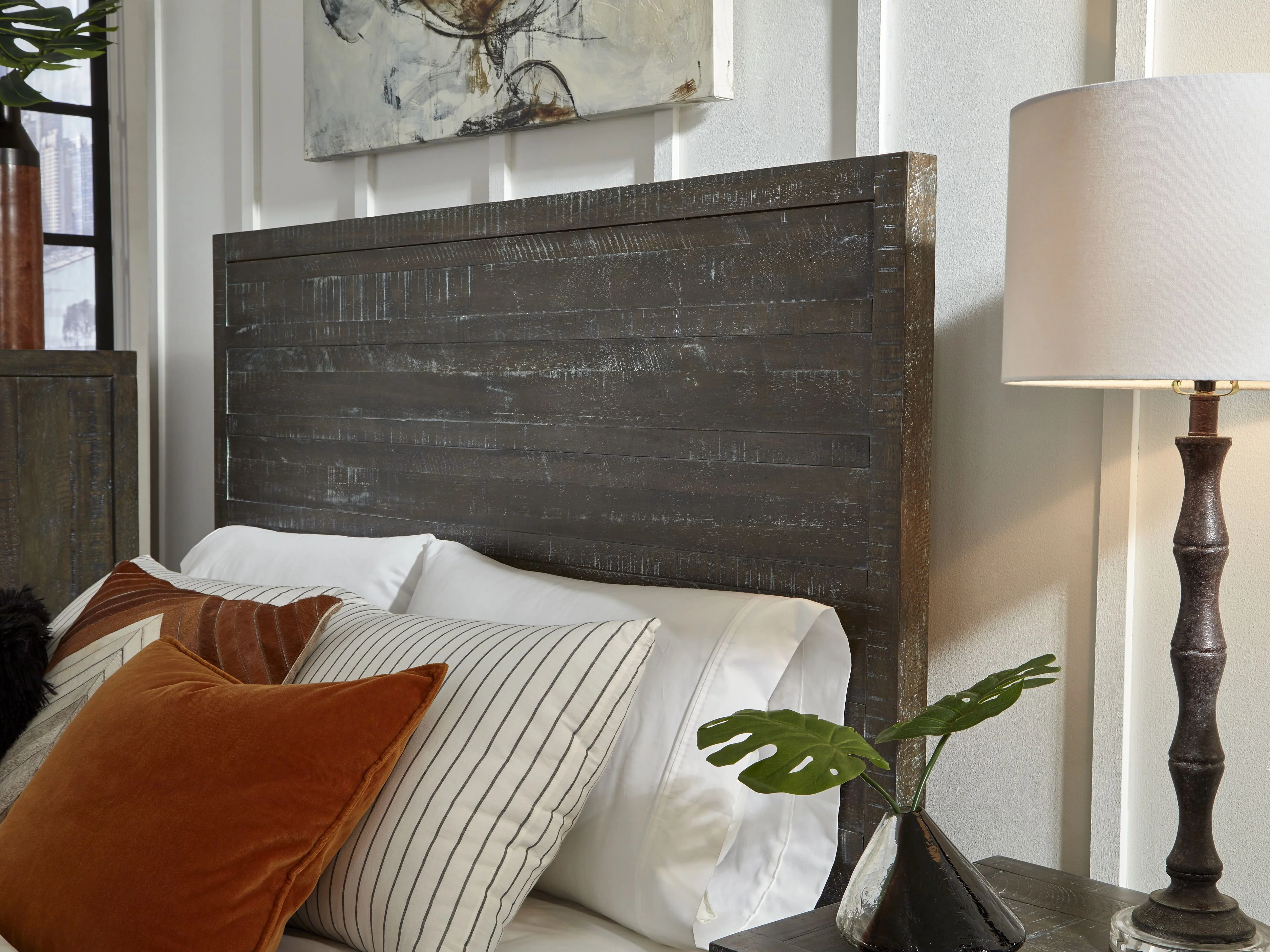 Townsend Solid Wood California King Low-Profile Bed in Gunmetal - Image 3