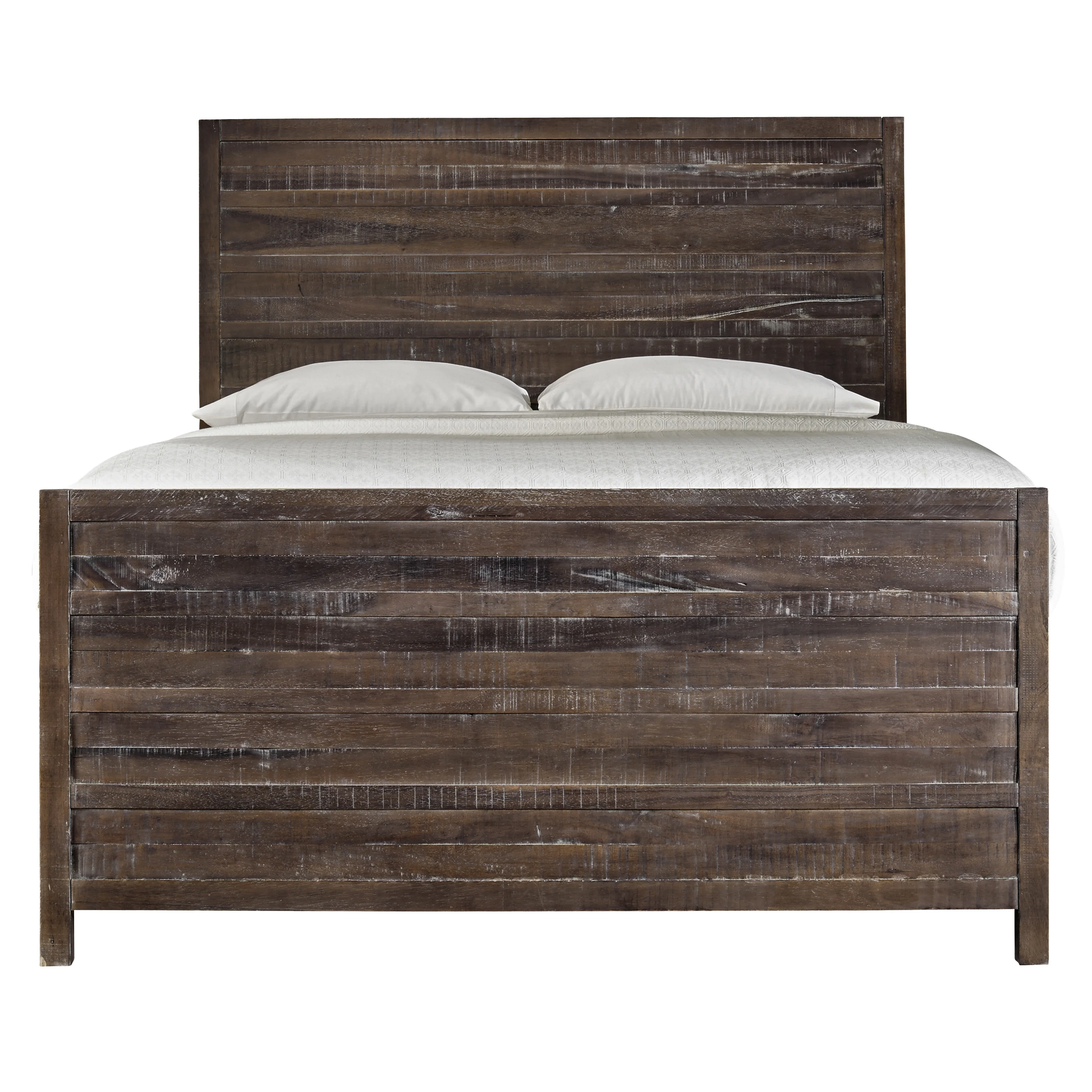 Townsend Solid Wood California King Panel Bed in Java - Image 4