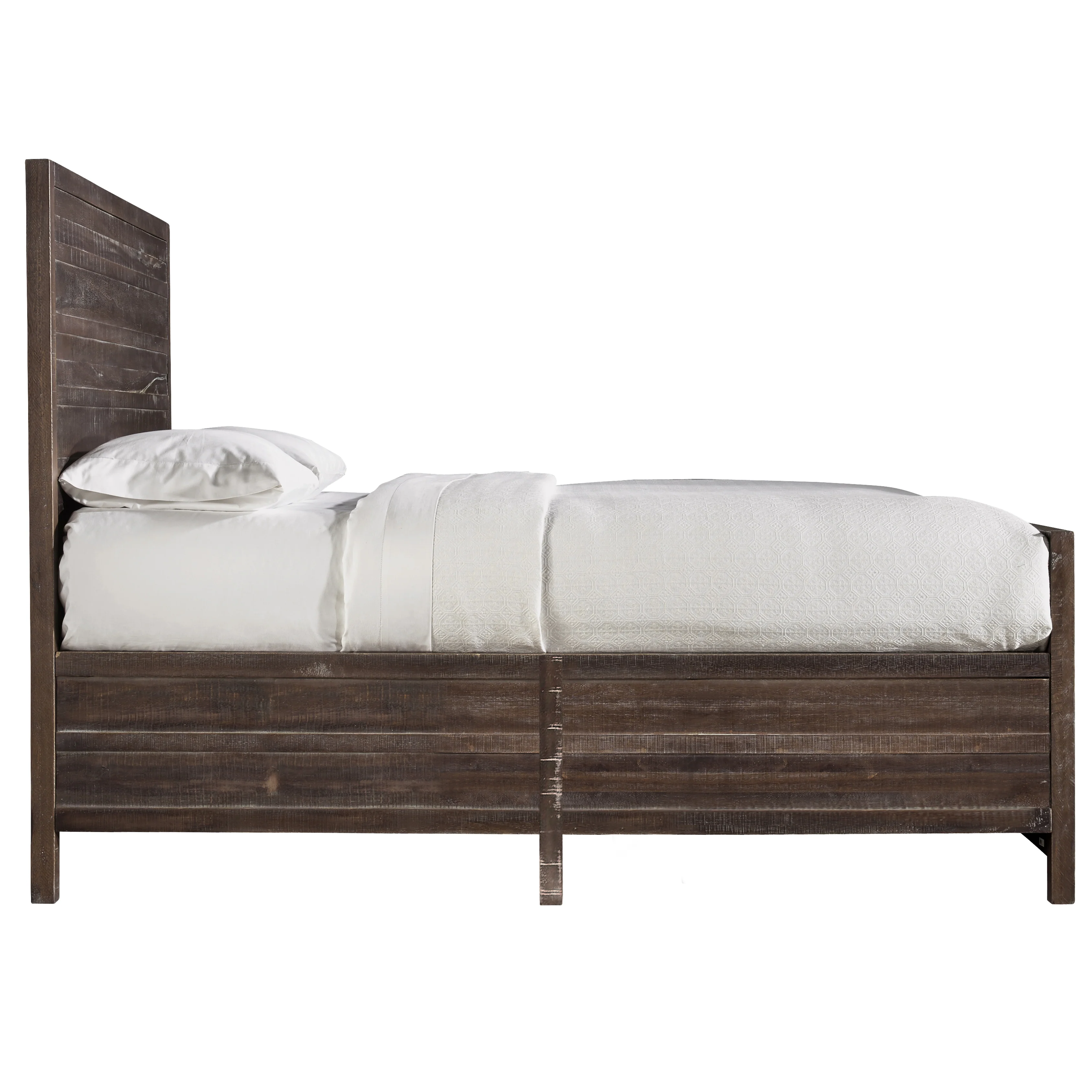 Townsend Solid Wood California King Panel Bed in Java - Image 6