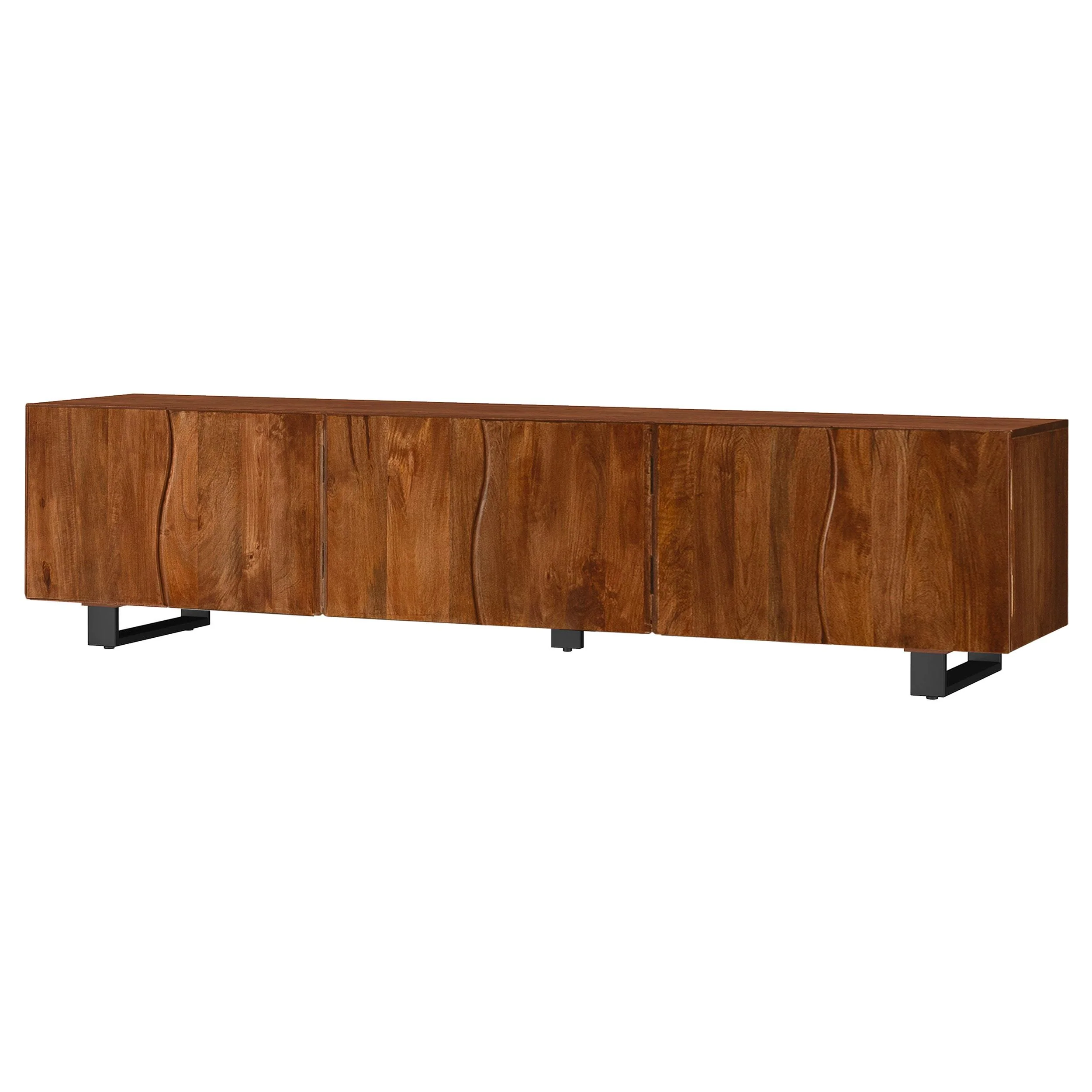 Trask Mango Brown 86-inch Wood TV Stand Media Console - Image 5