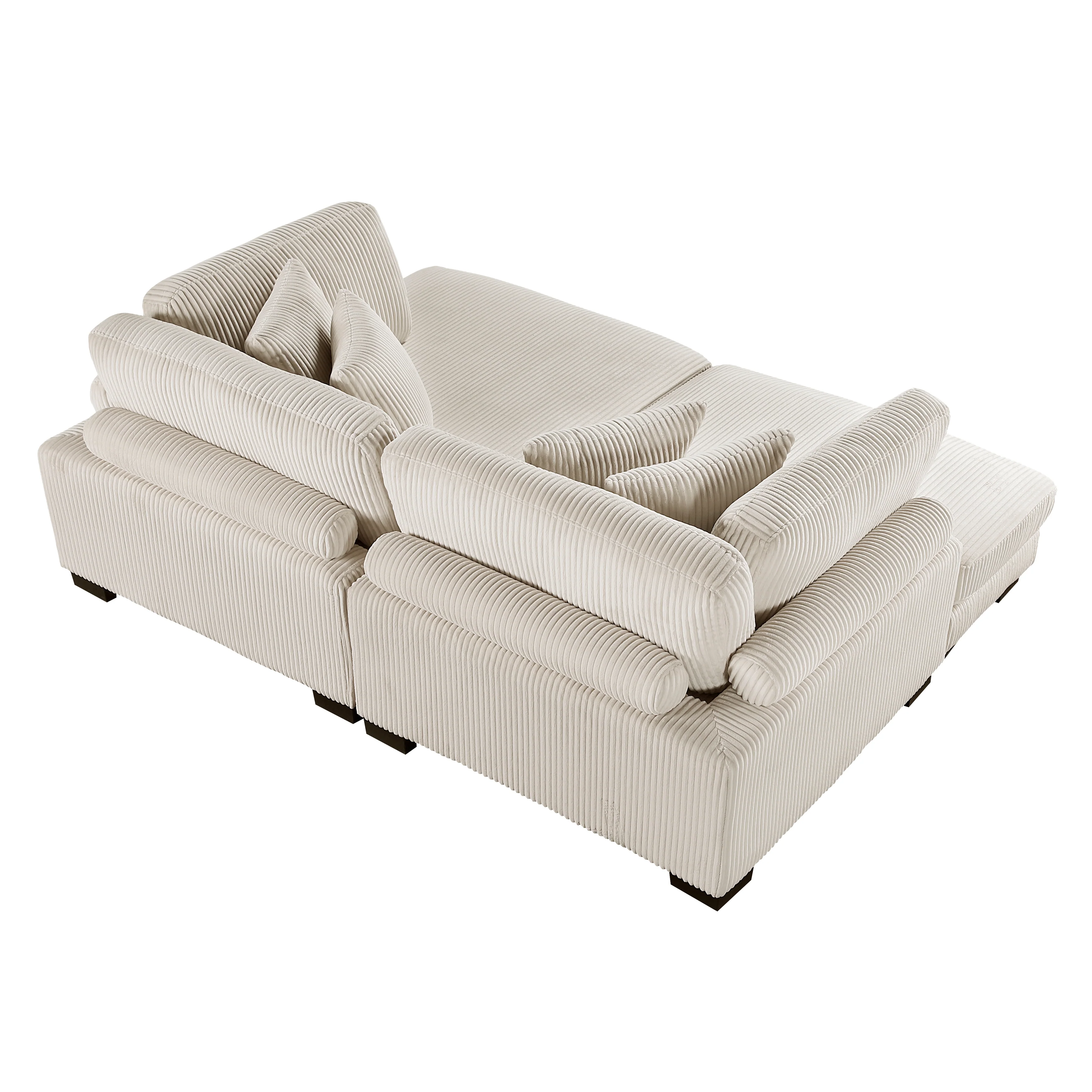 Traverse Beige 2-Piece Chaise Lounge - Image 4