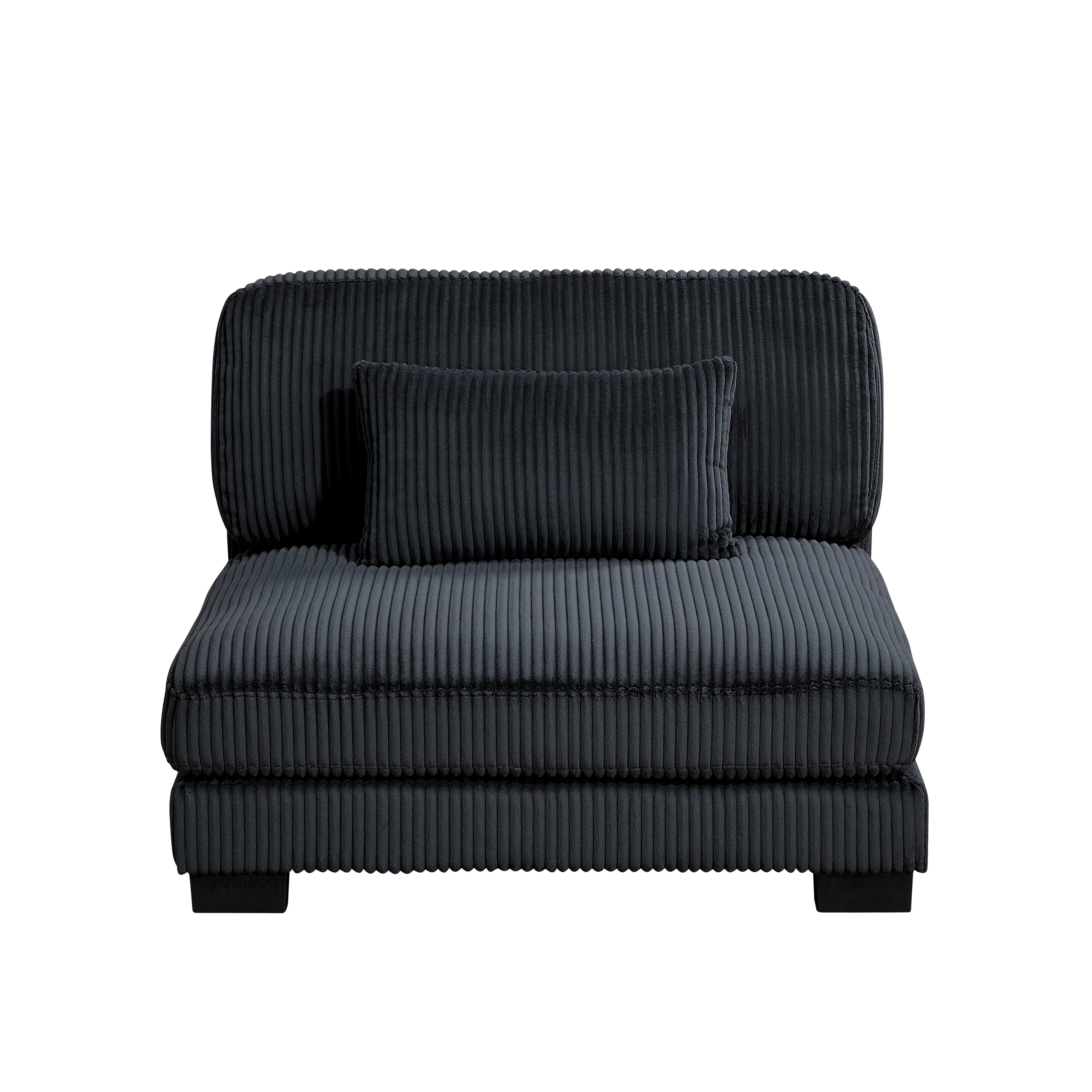 Traverse Black 5-Piece Modular Sectional - Image 5