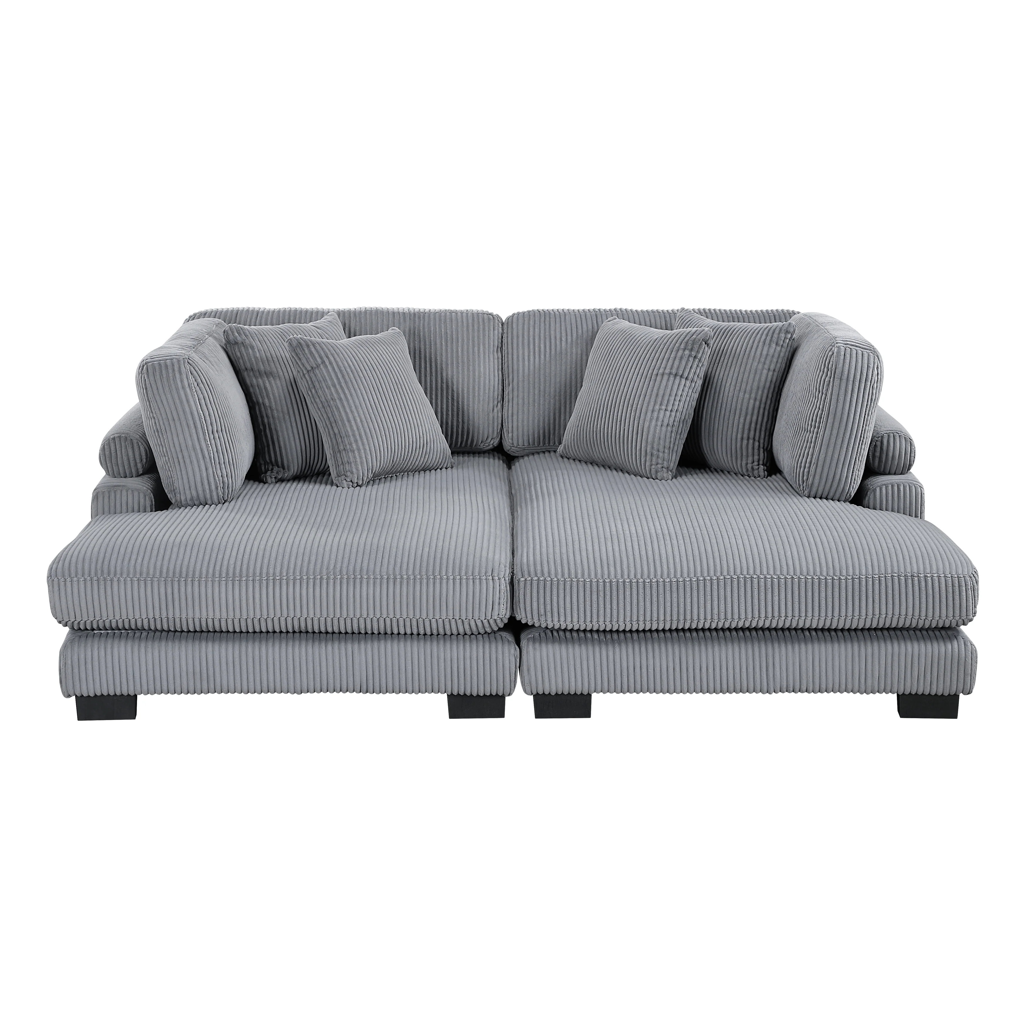 Traverse Gray 2-Piece Chaise Lounge - Image 2