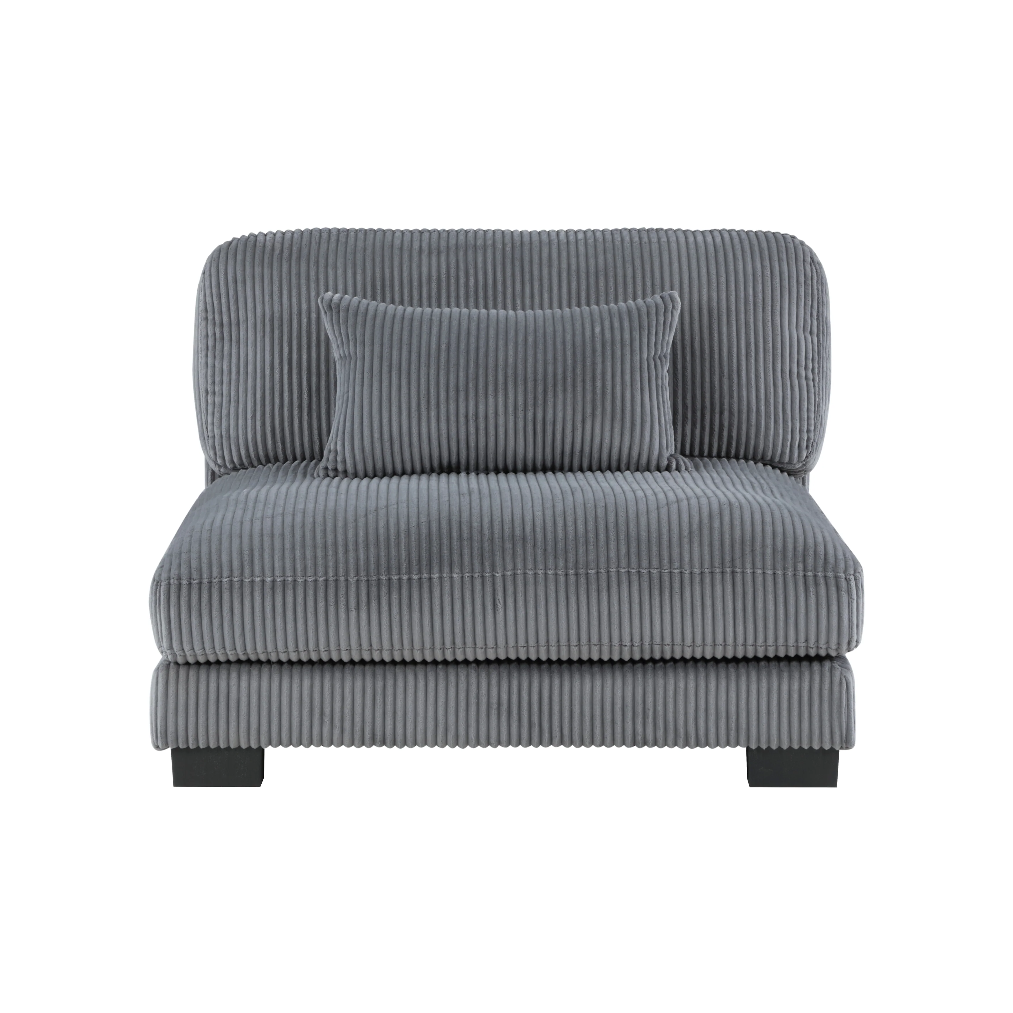 Traverse Gray 4-Piece Modular Sectional Sofa with Reversible Chaise - Image 5