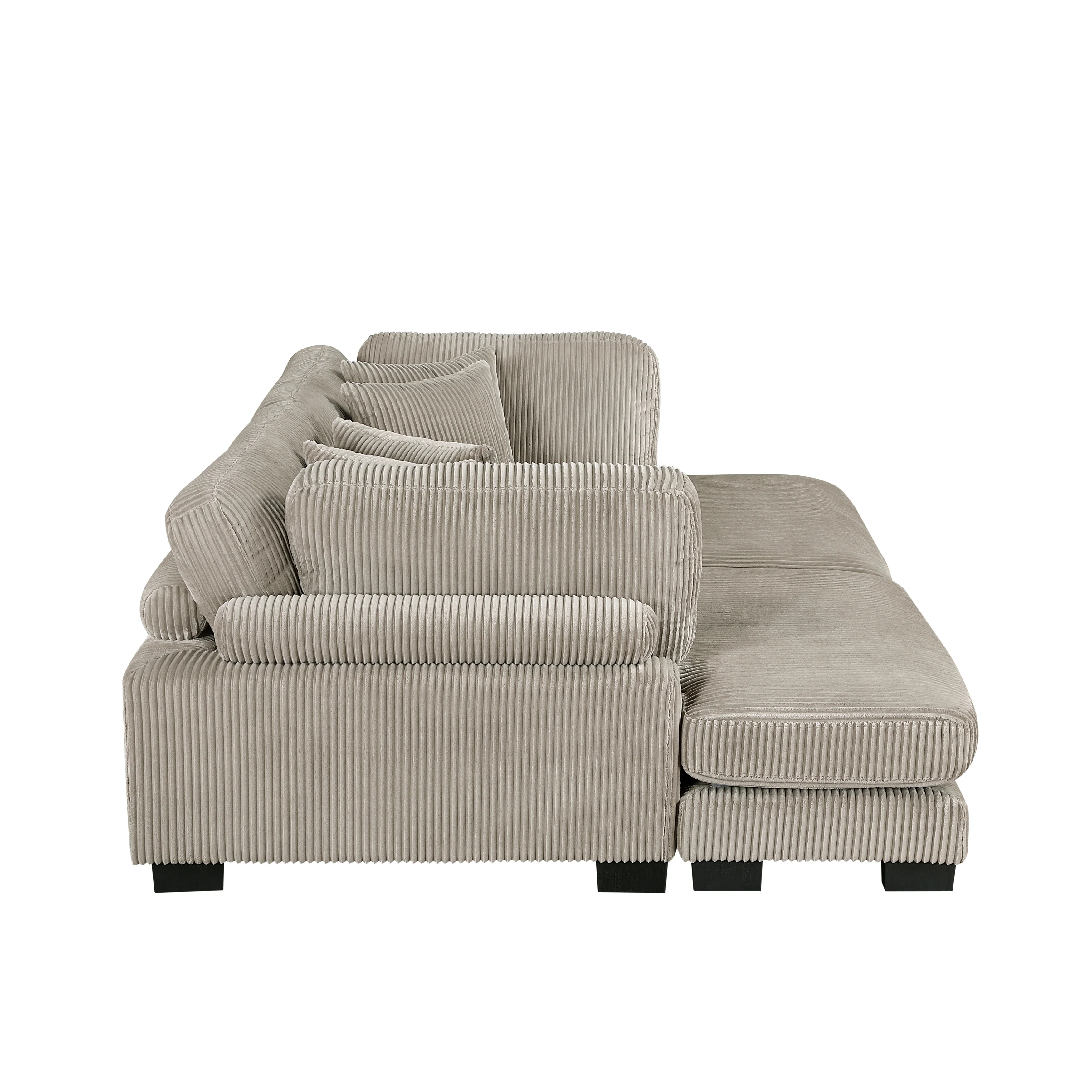 Traverse Taupe 2-Piece Chaise Lounge - Image 3