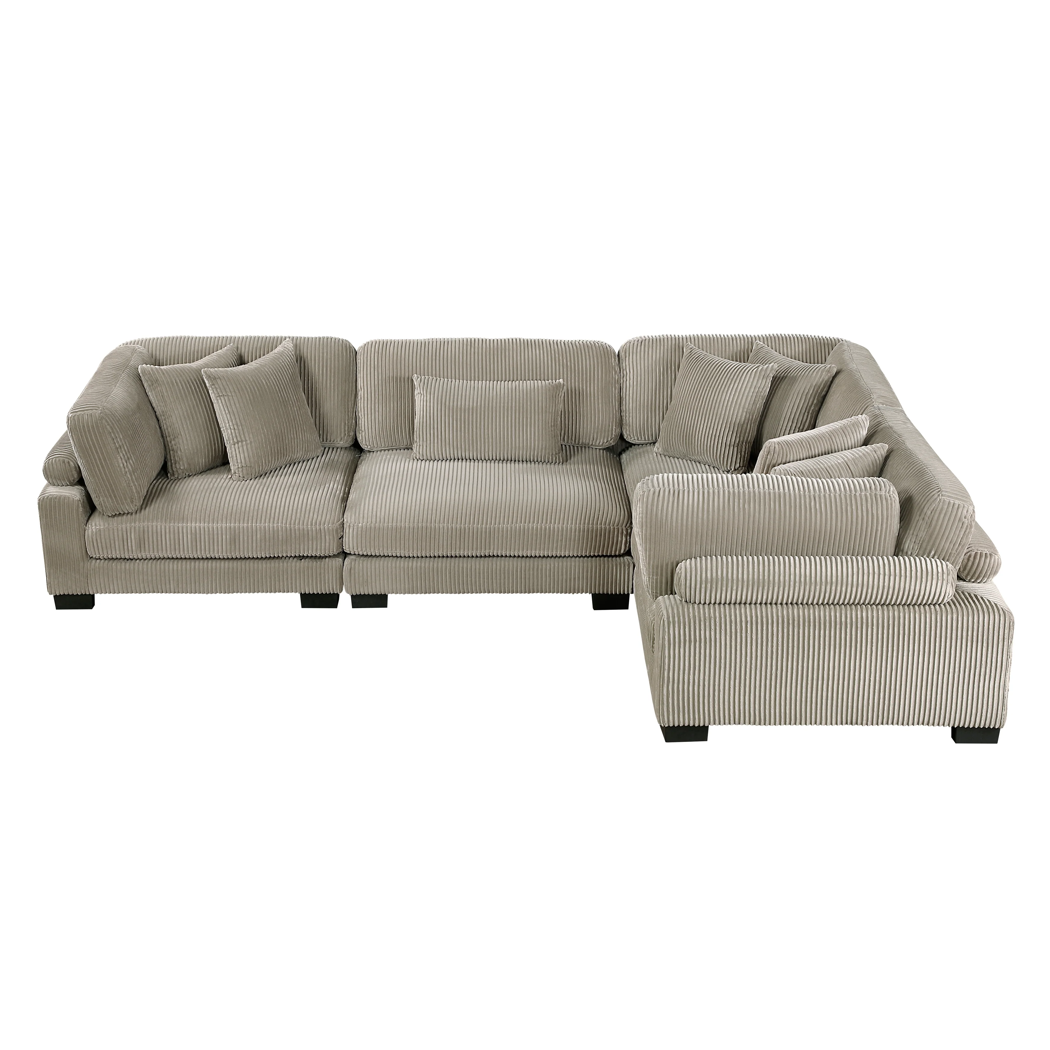 Traverse Taupe 4-Piece Modular Sectional - Image 3