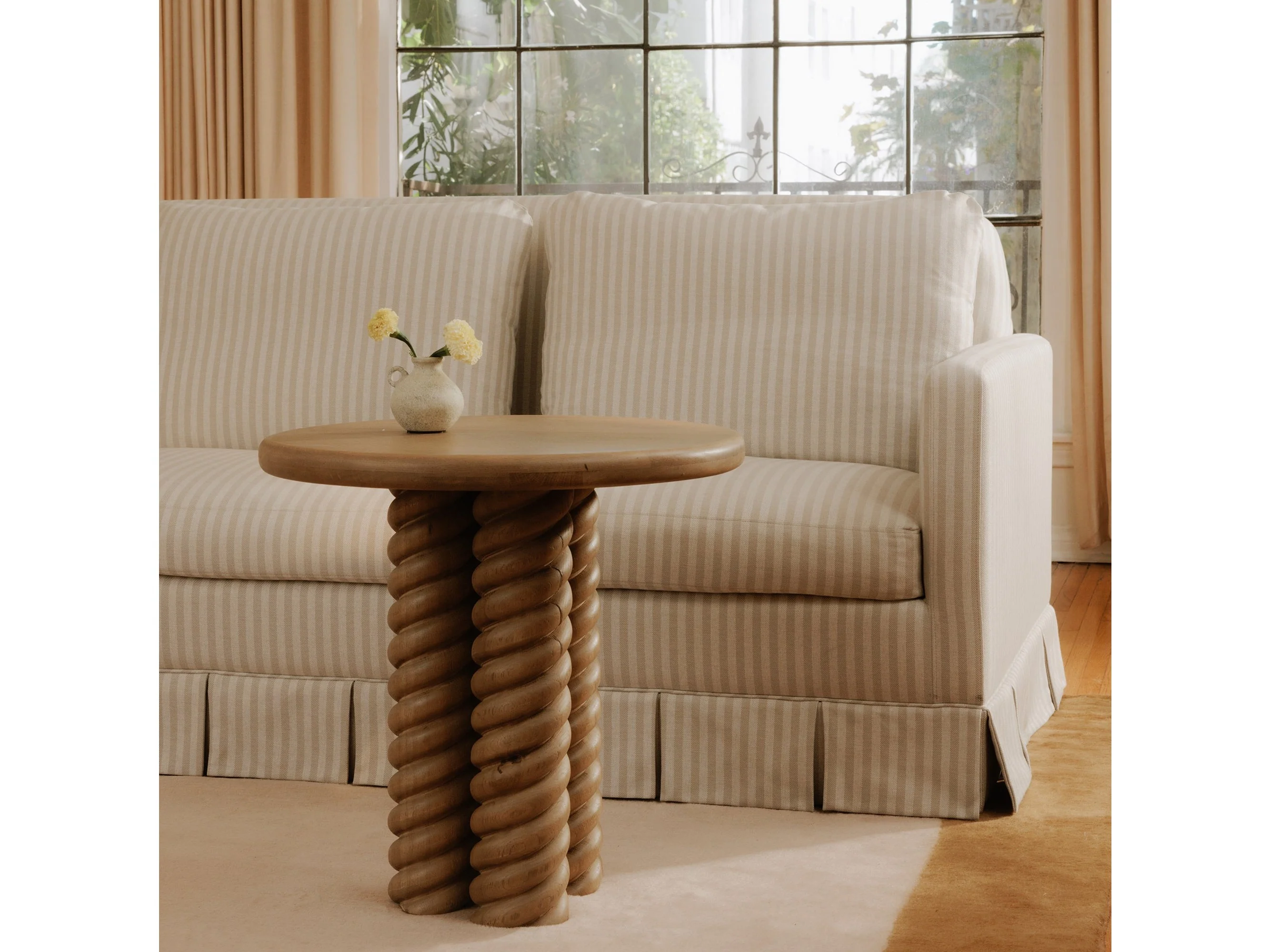 Treccia Oak Side Table