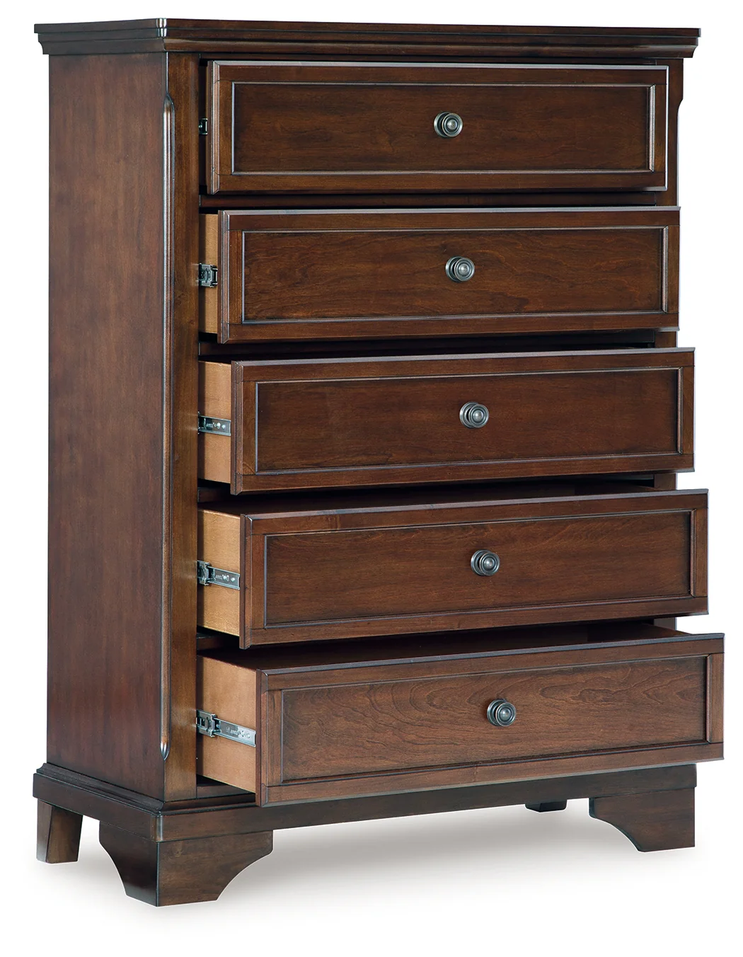 Trellington Brown Five Drawer Chest - Image 3