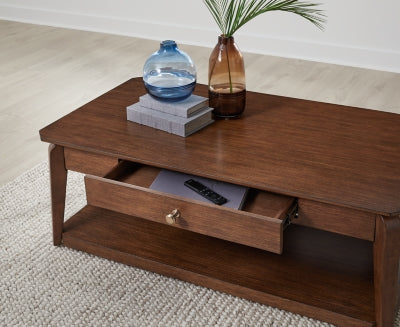 Trenmour Medium Brown Rectangular Cocktail Table (Online Special Price) - Image 8