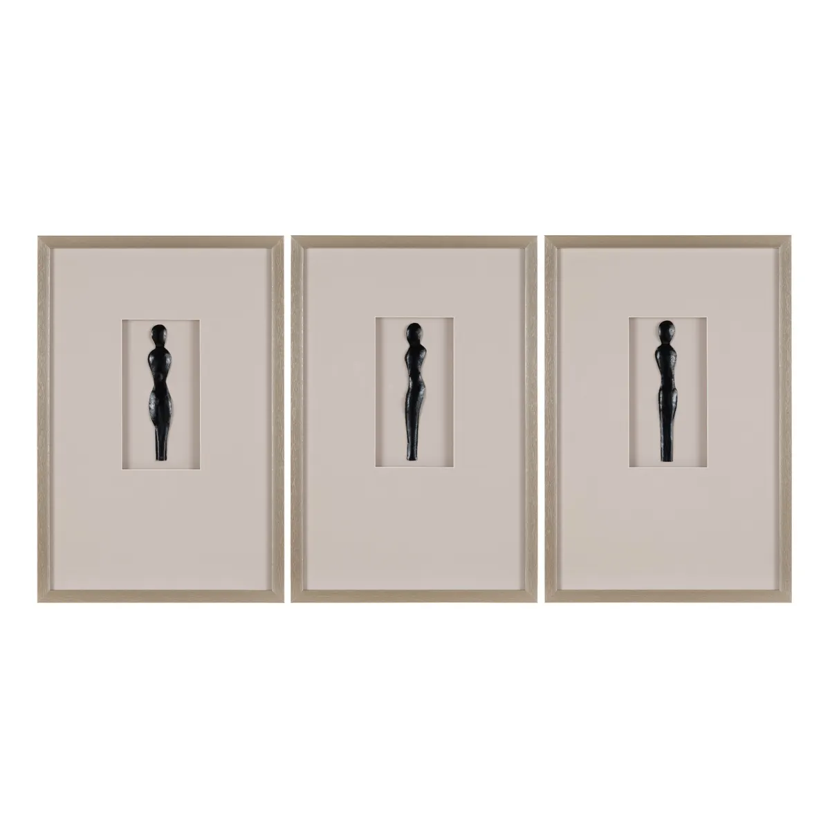 Tres Silhouettes Black Wall Art - Image 2